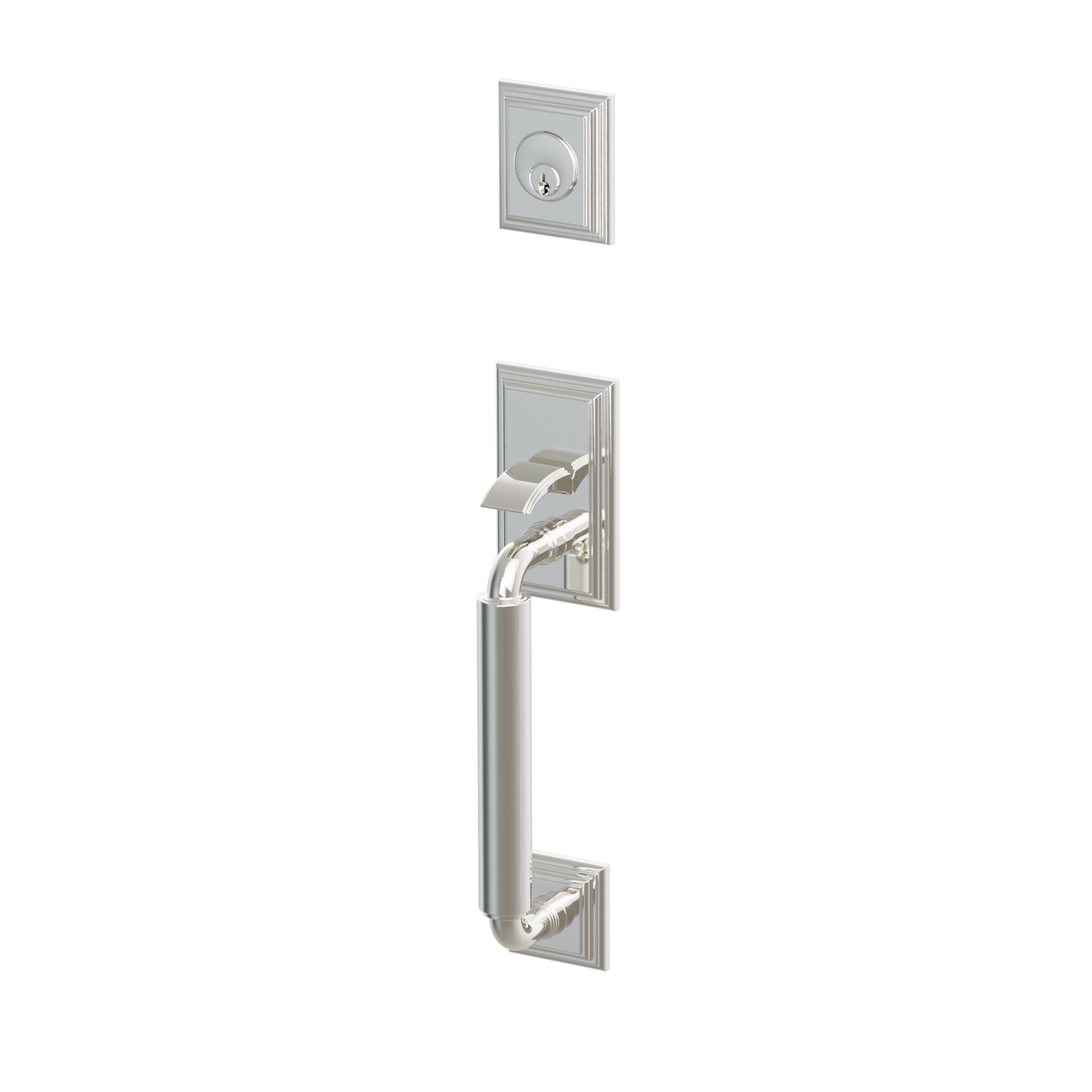 Emtek Manning Sectional Double Cylinder Tubular Entry Set With Spencer Lever