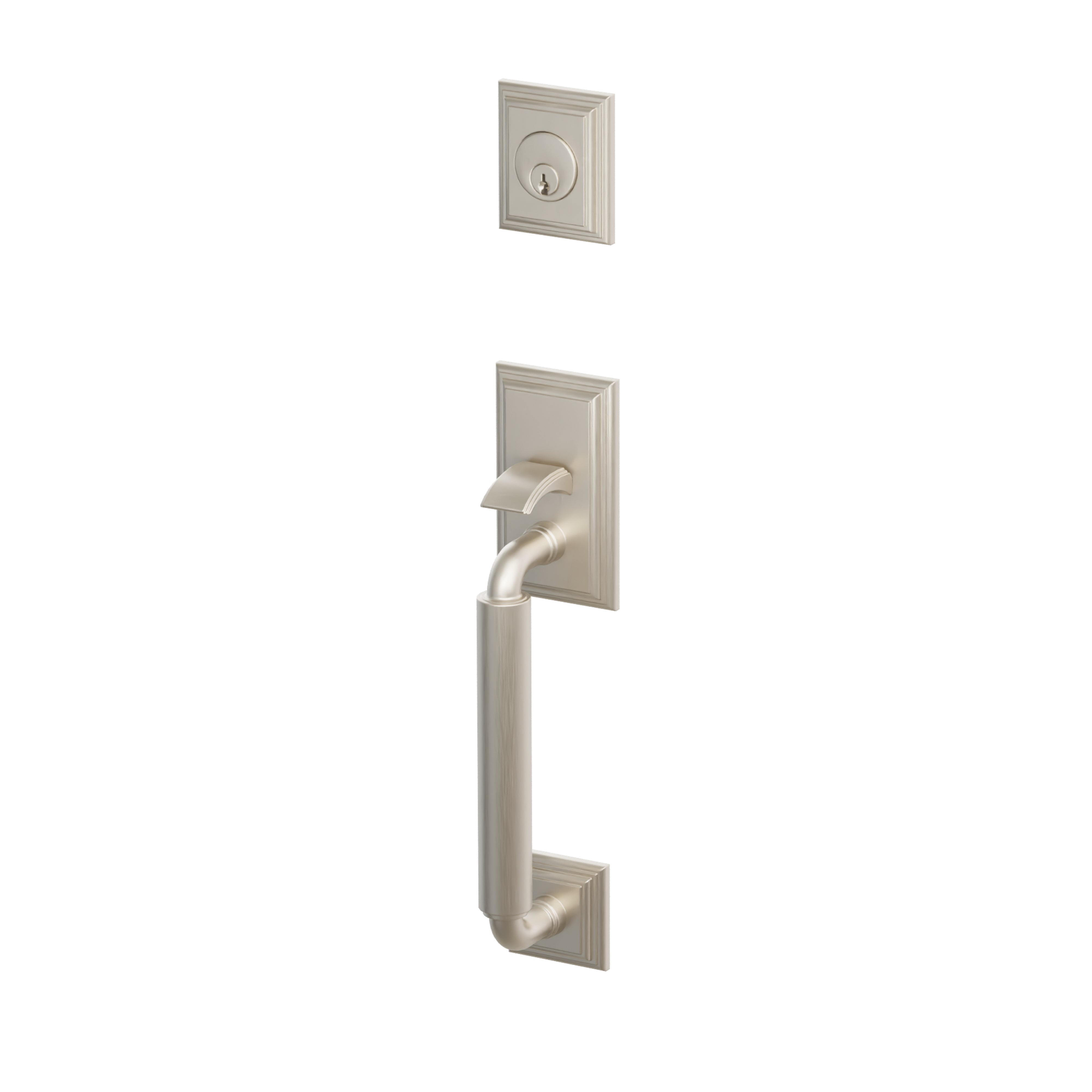 Emtek Manning Sectional Double Cylinder Tubular Entry Set With Helios Lever