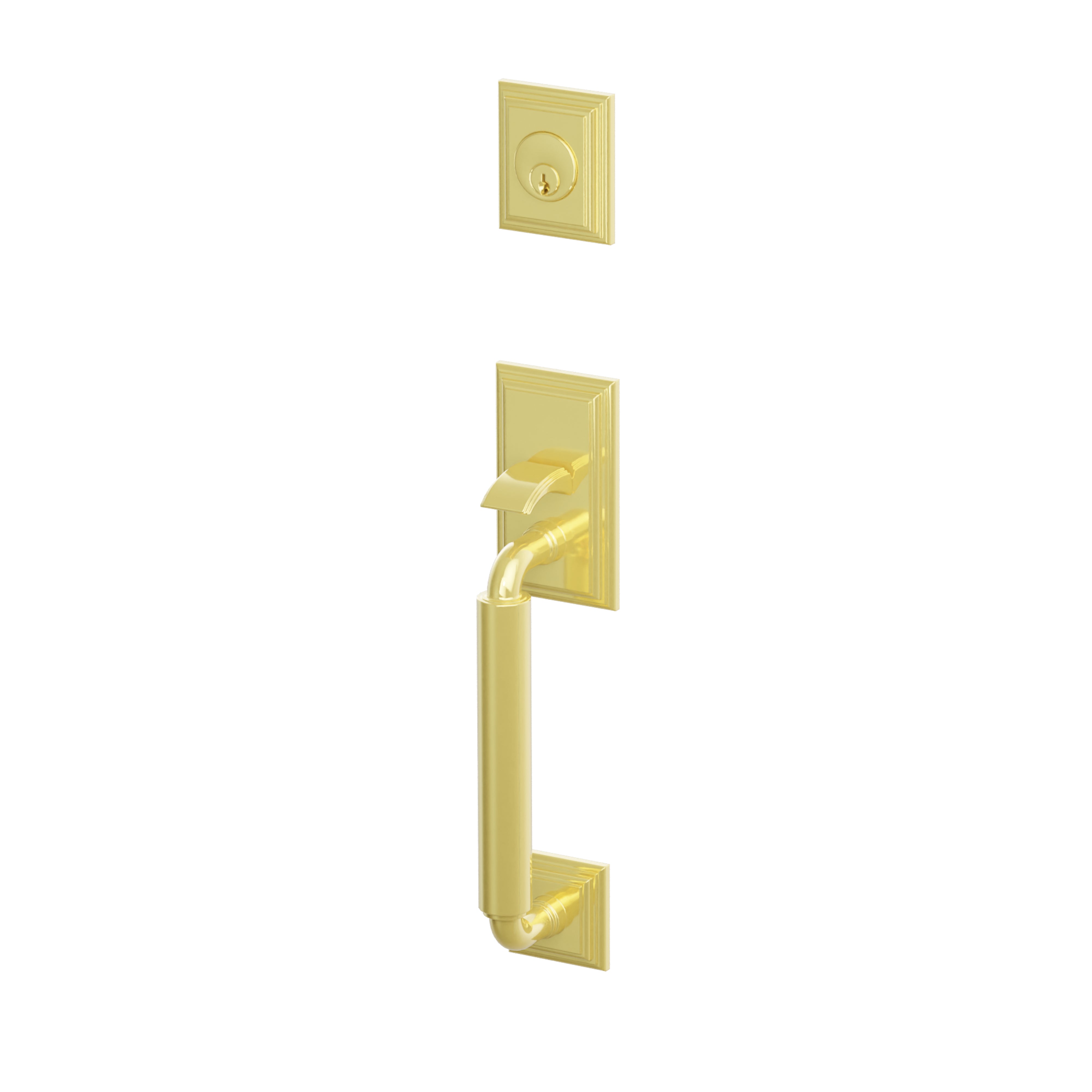 Emtek Single Cylinder Manning Sectional Tubular Entry Set With Rope Lever