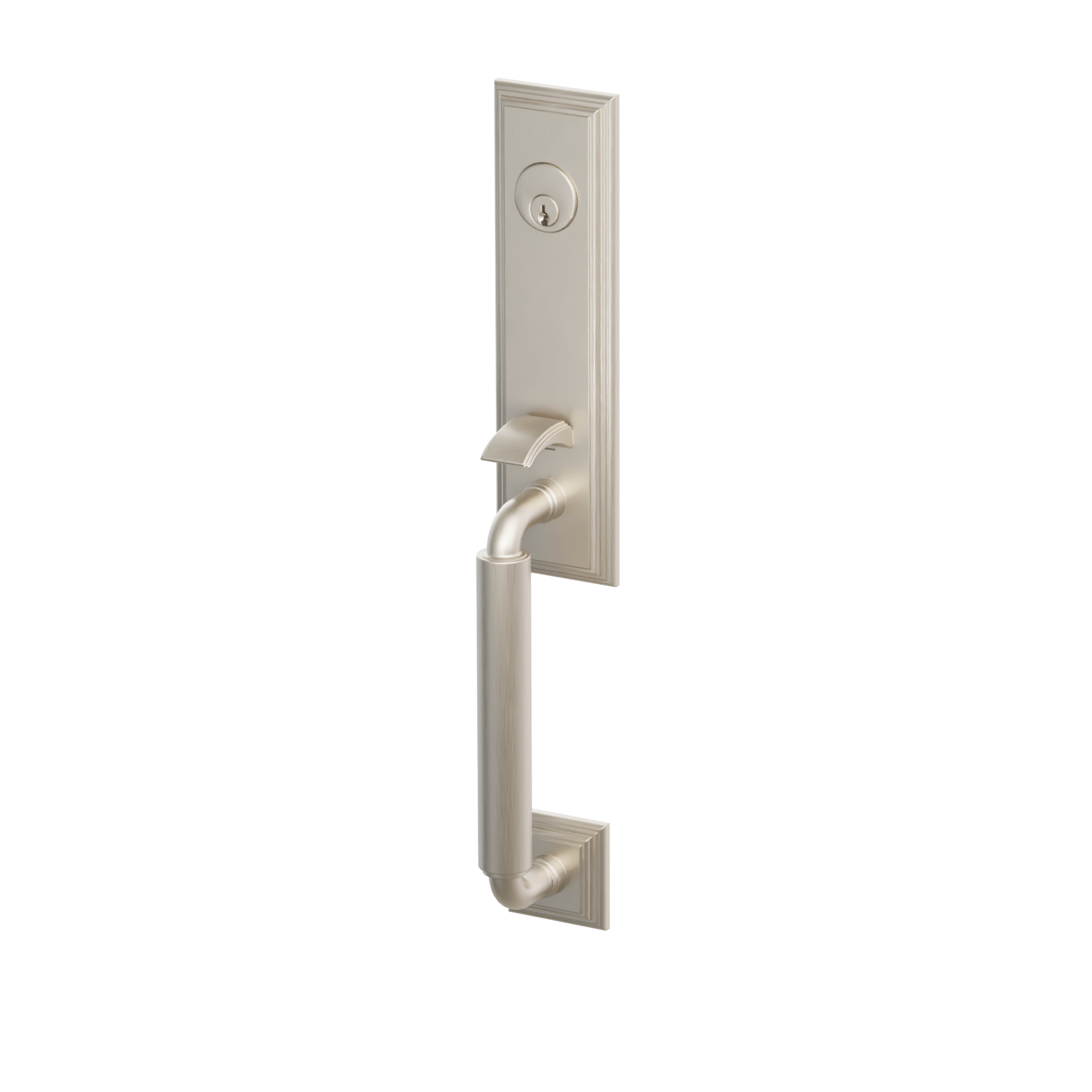 Emtek Single Cylinder Manning Monolithic Tubular Entry Set With Victoria Knob