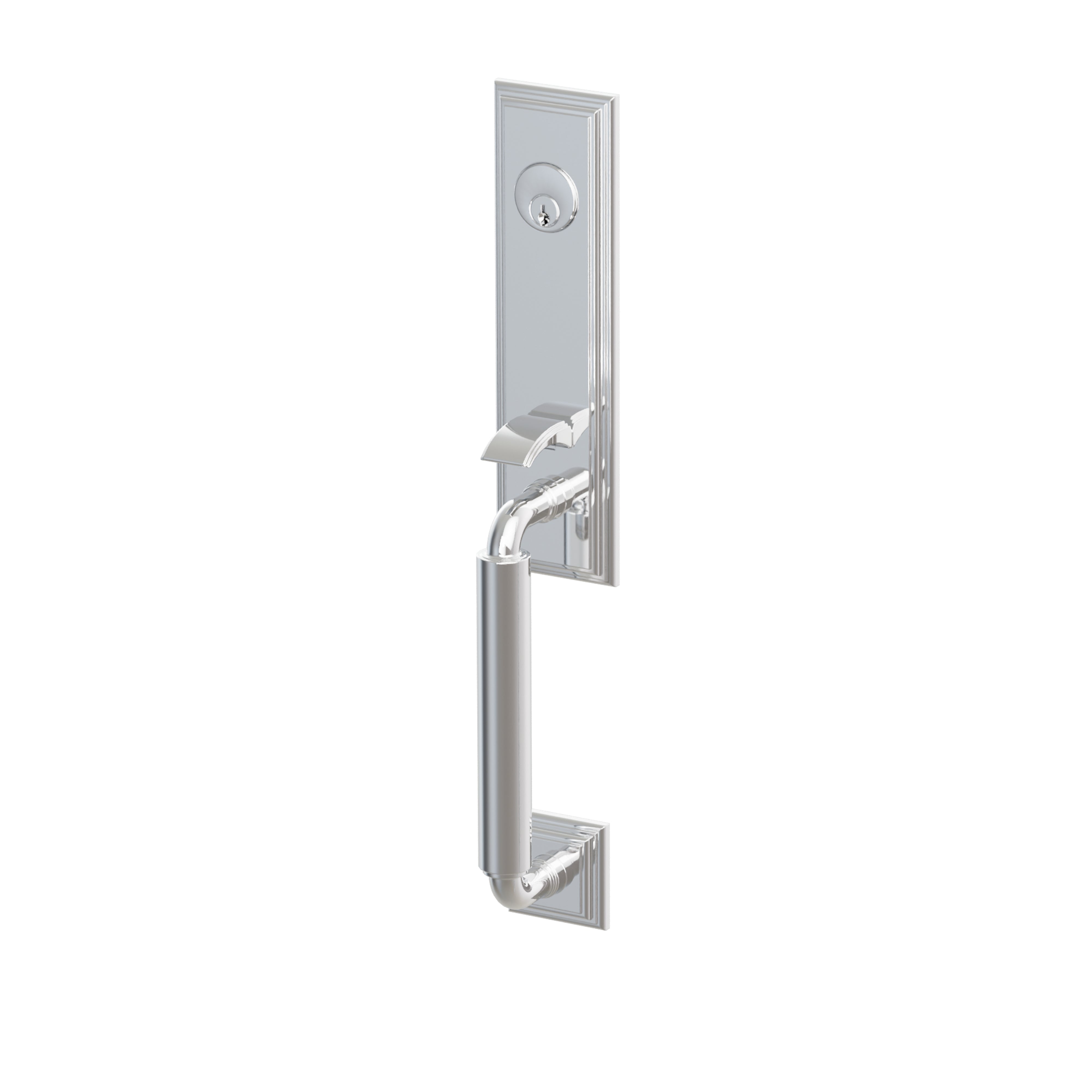 Emtek Manning Monolithic Mortise Entry Set ANSI F13 UL Listed With Victoria Knob