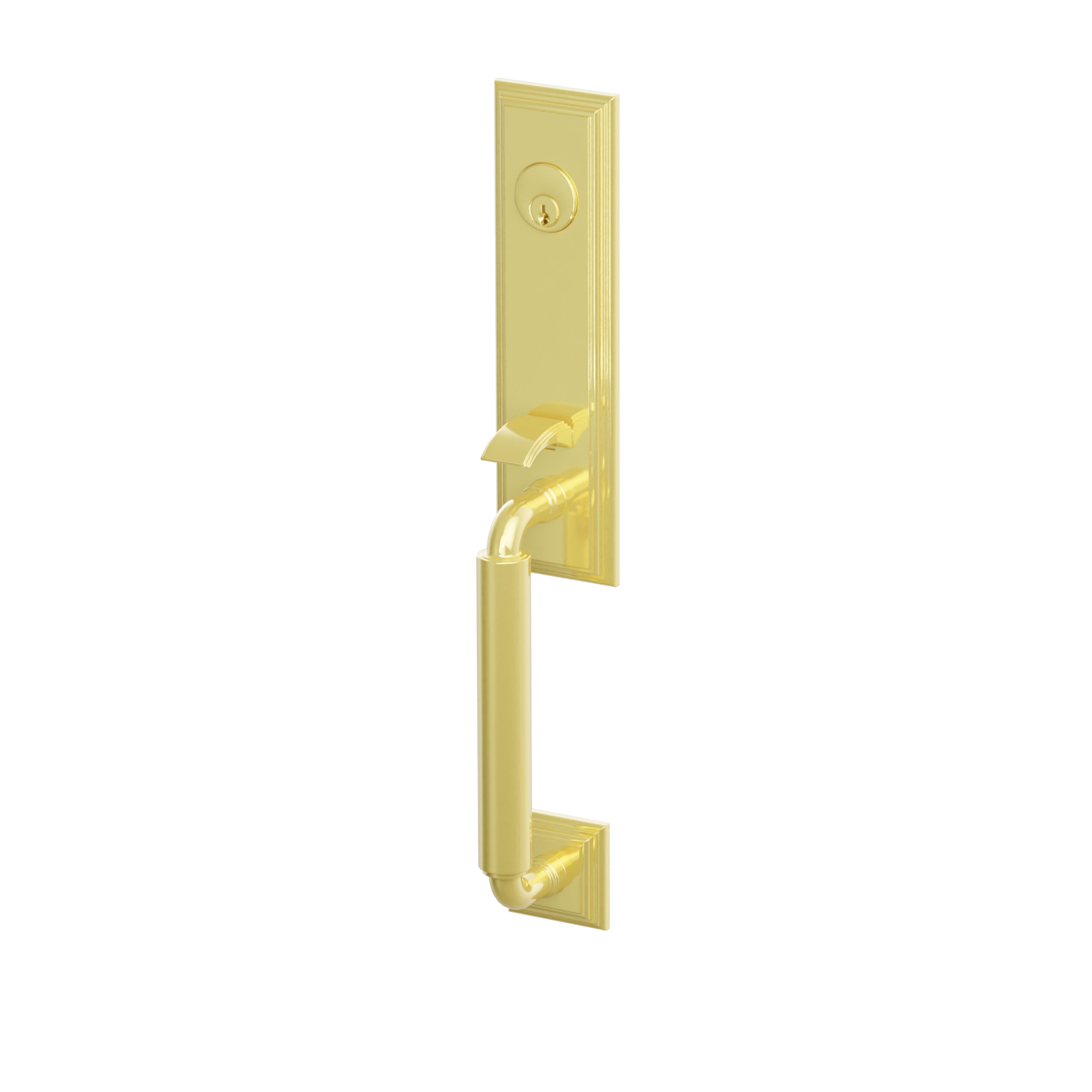 Emtek Manning Monolithic Tubular Dummy Entry Set With Rustic Lever