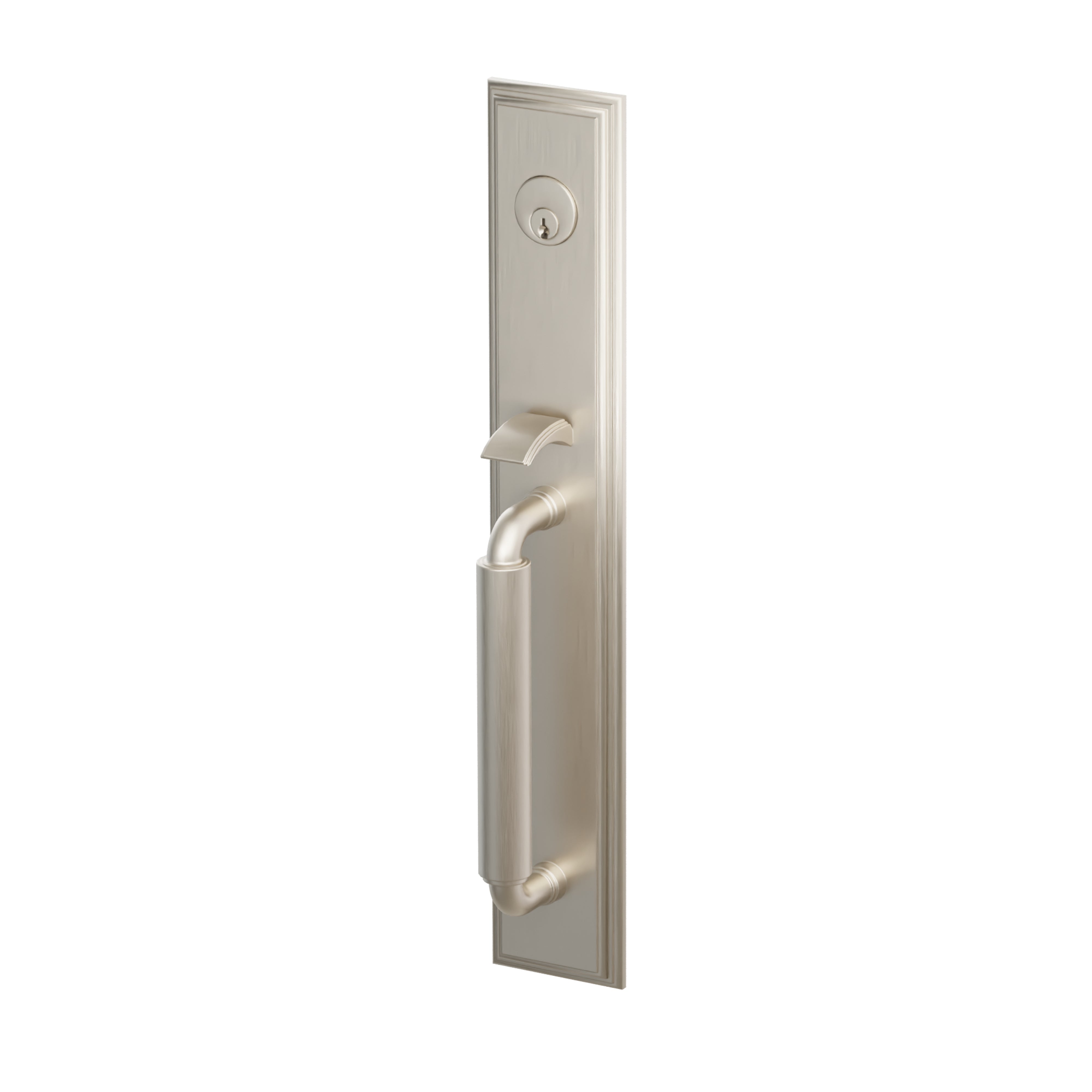 Emtek Single Cylinder Manning Full Length Tubular Entry Set With Melon Knob