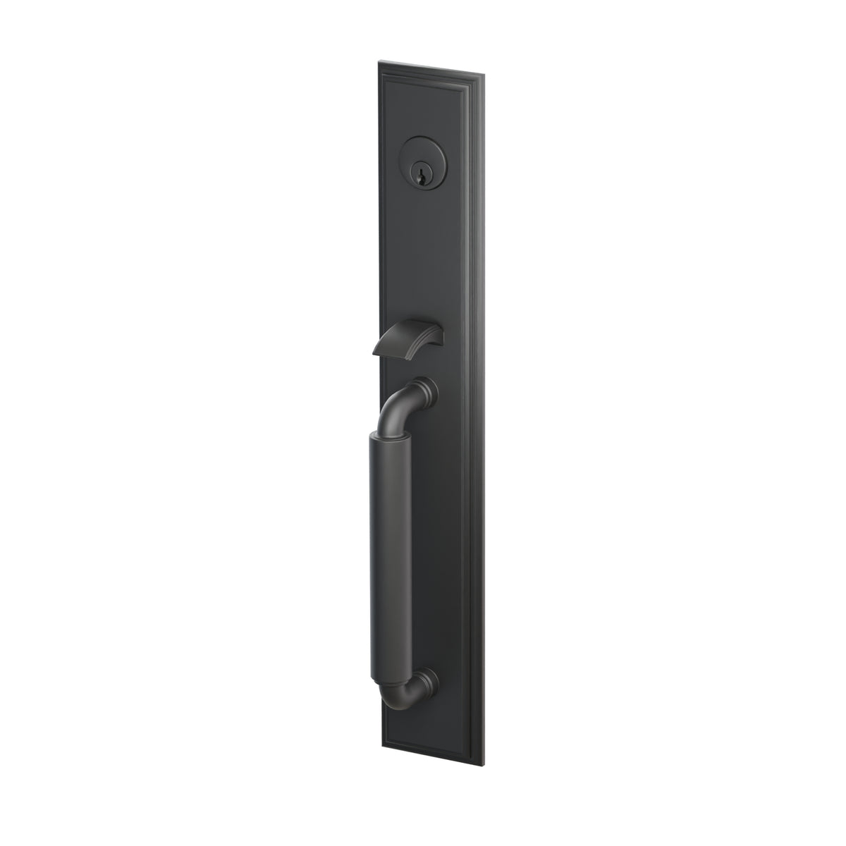 Emtek Manning Monolithic Mortise Dummy Entry Set With Stuttgart Lever