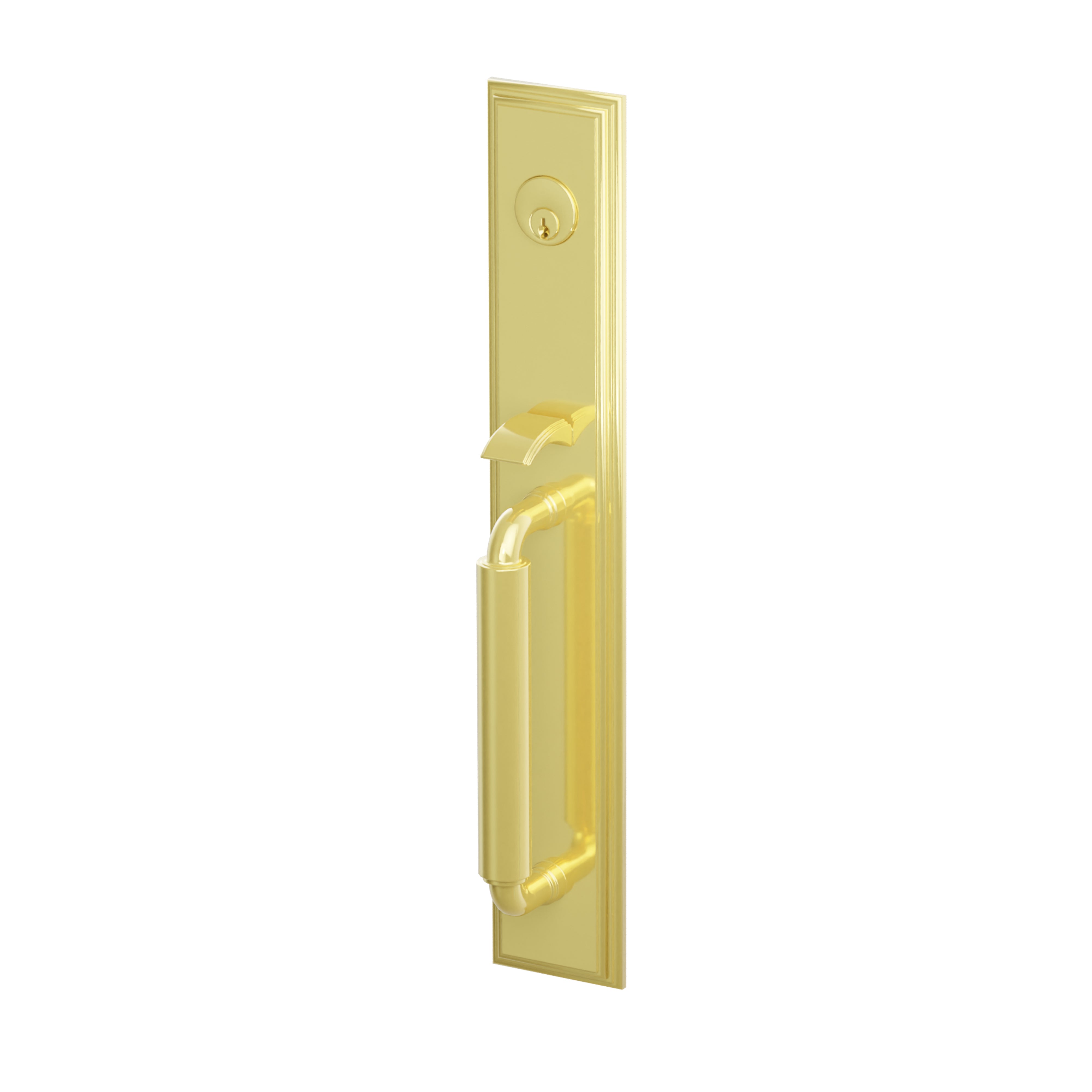 Emtek Single Cylinder Manning Full Length Tubular Entry Set With Merrimack Lever