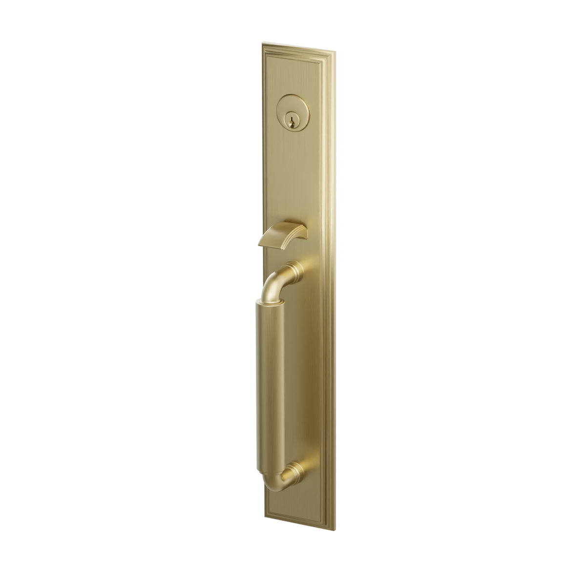 Emtek Manning Full Length Tubular Dummy Entry Set With Freestone Knob