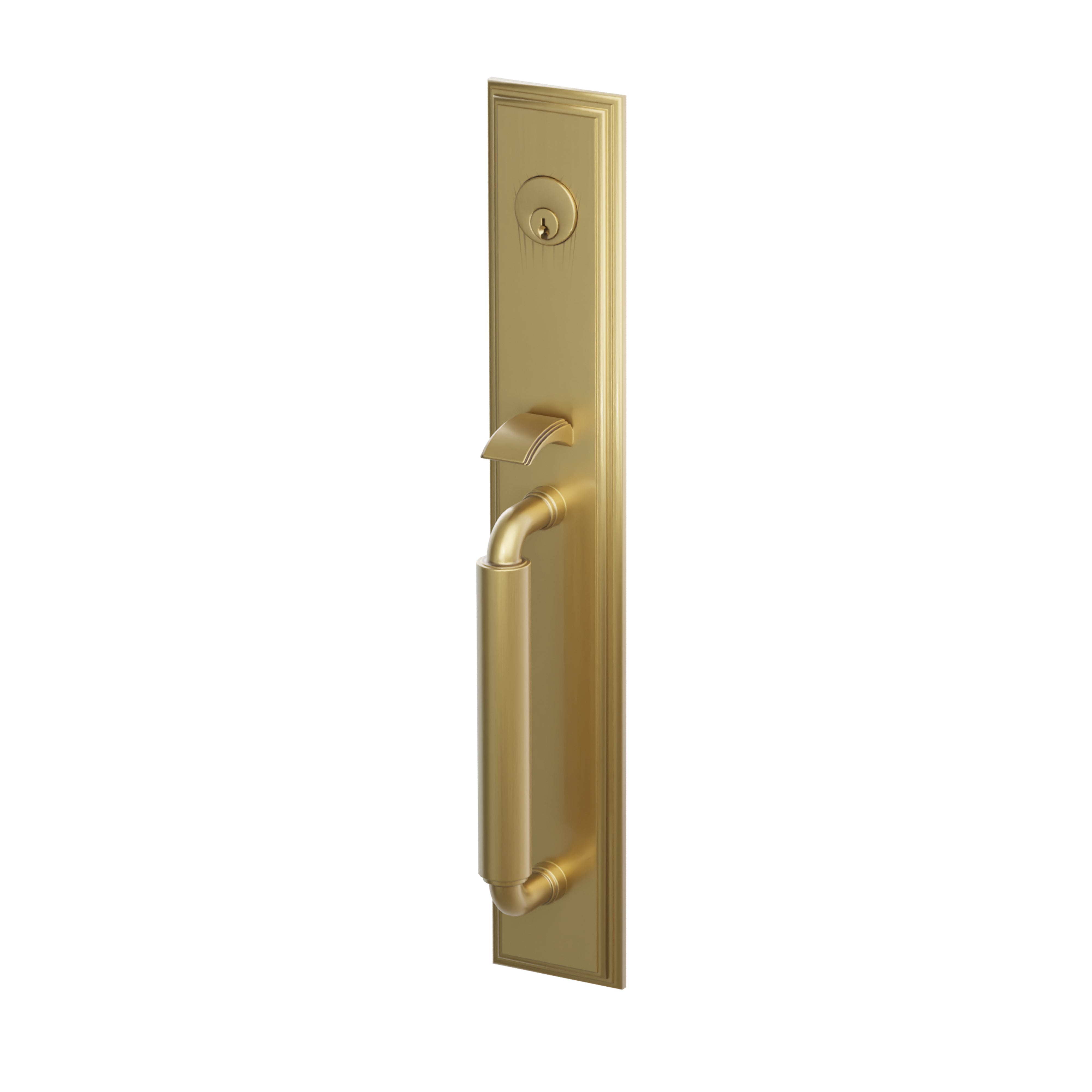 Emtek Single Cylinder Manning Full Length Tubular Entry Set With Victoria Knob