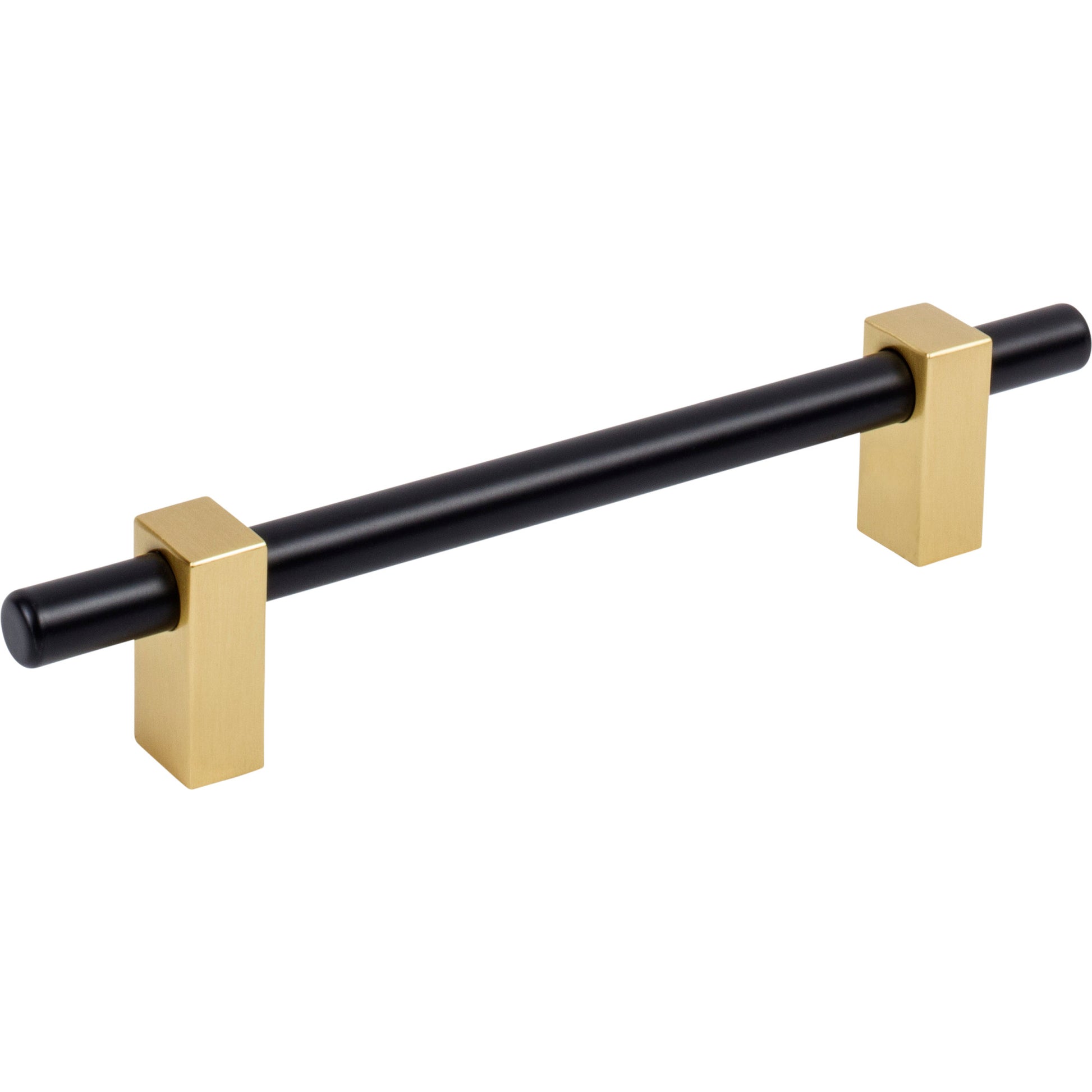 Jeffrey Alexander Larkin Cabinet Bar Pull Matte Black w/Brushed Gold / 128 mm