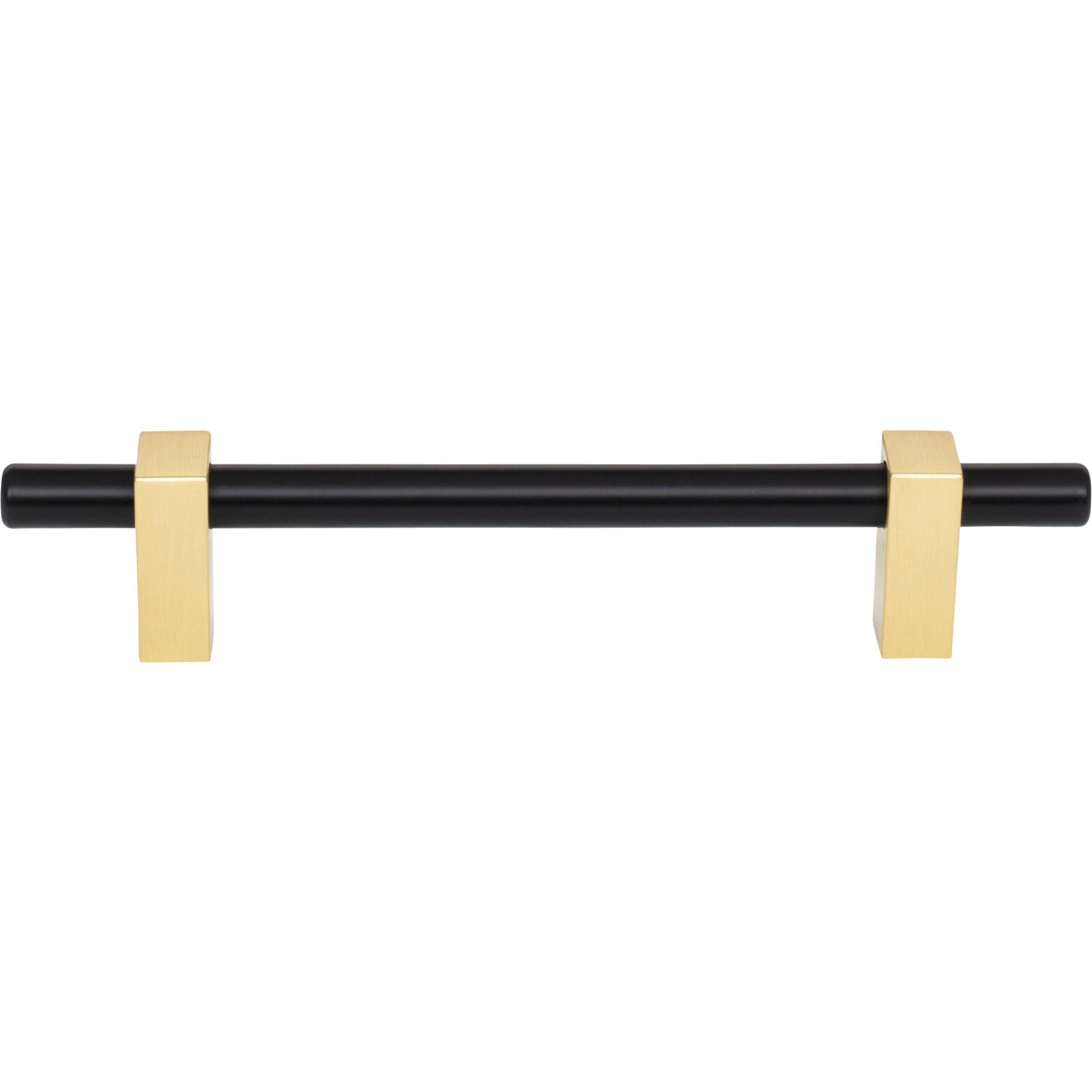 Jeffrey Alexander Larkin Cabinet Bar Pull Matte Black w/Brushed Gold / 128 mm
