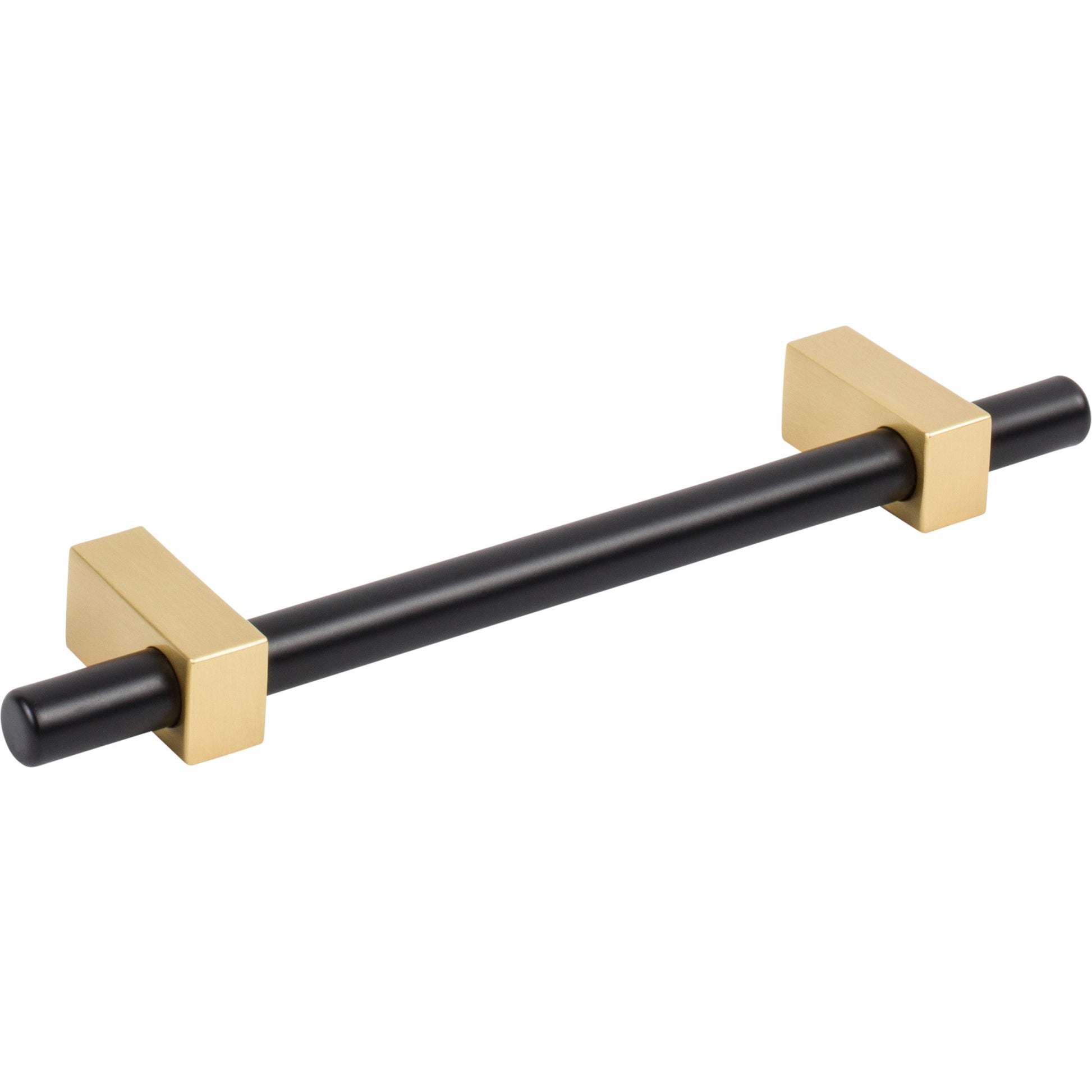 Jeffrey Alexander Larkin Cabinet Bar Pull Matte Black w/Brushed Gold / 128 mm