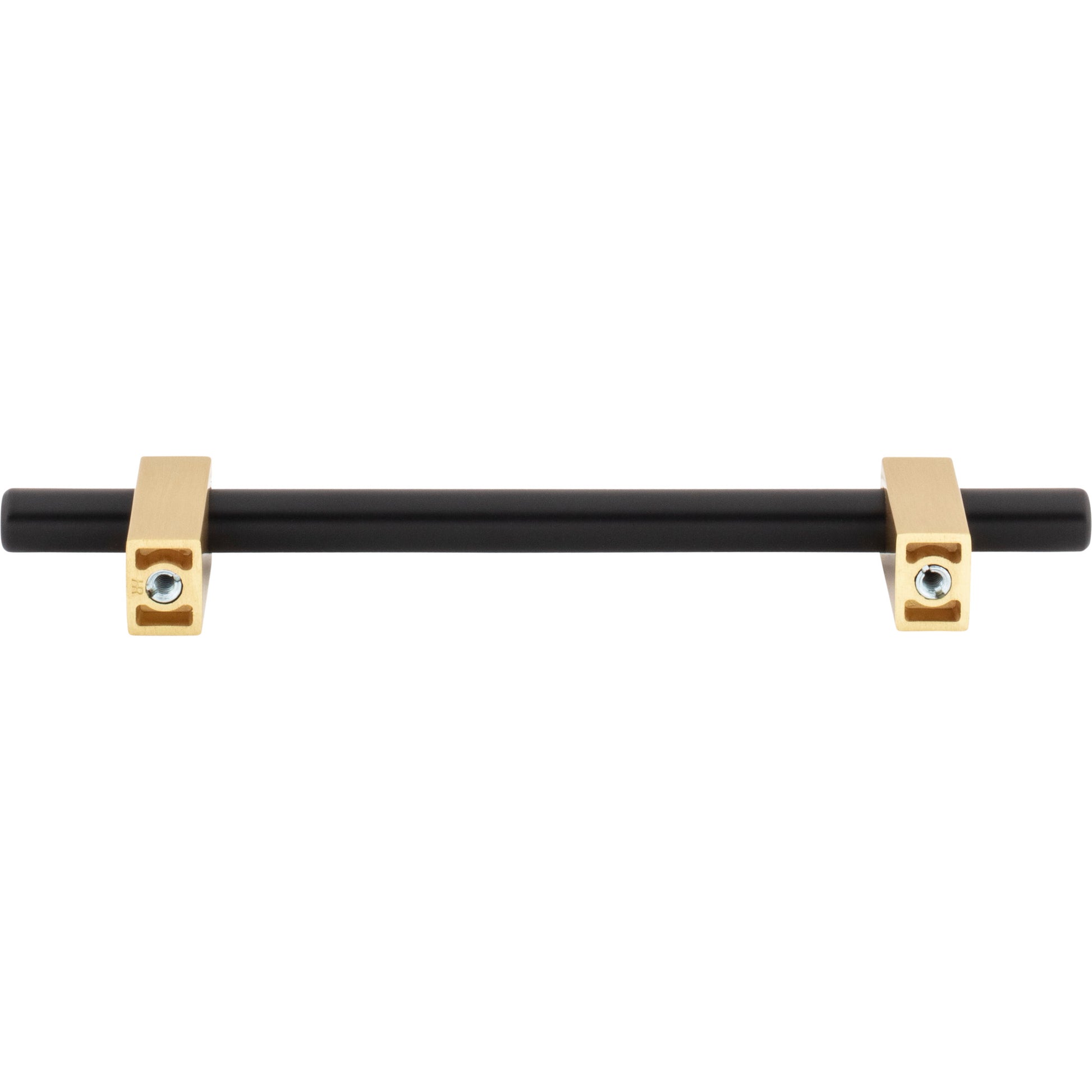 Jeffrey Alexander Larkin Cabinet Bar Pull Matte Black w/Brushed Gold / 128 mm