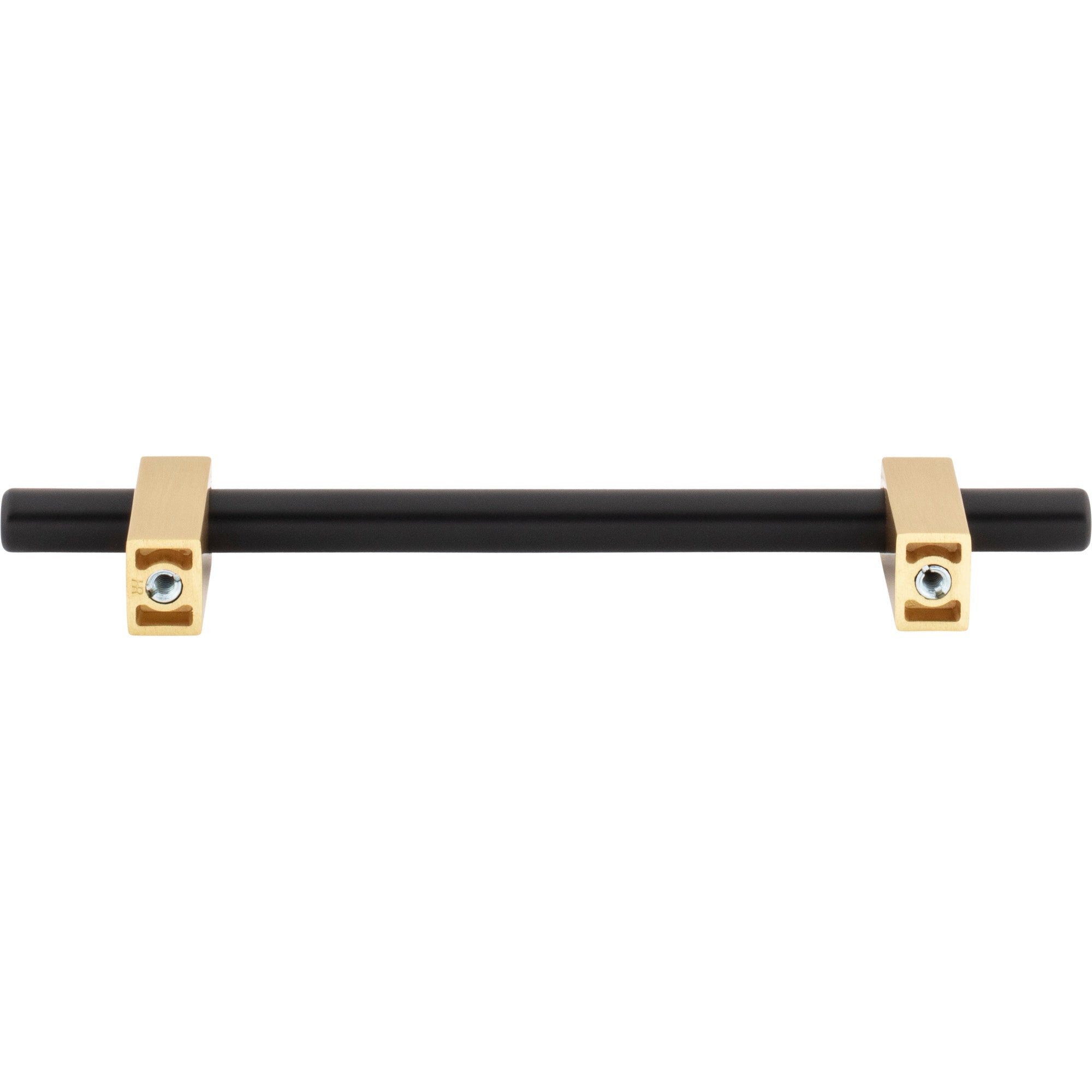 Jeffrey Alexander Larkin Cabinet Bar Pull Matte Black w/Brushed Gold / 128 mm