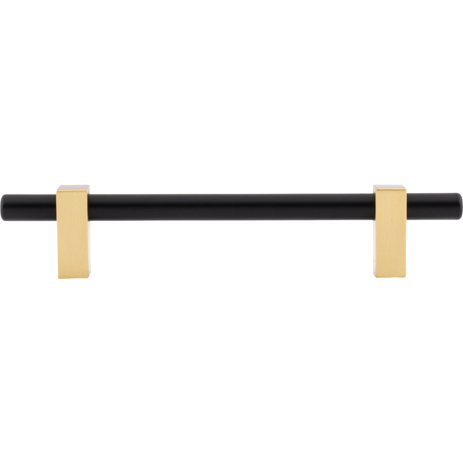 Jeffrey Alexander Larkin Cabinet Bar Pull Matte Black w/Brushed Gold / 128 mm