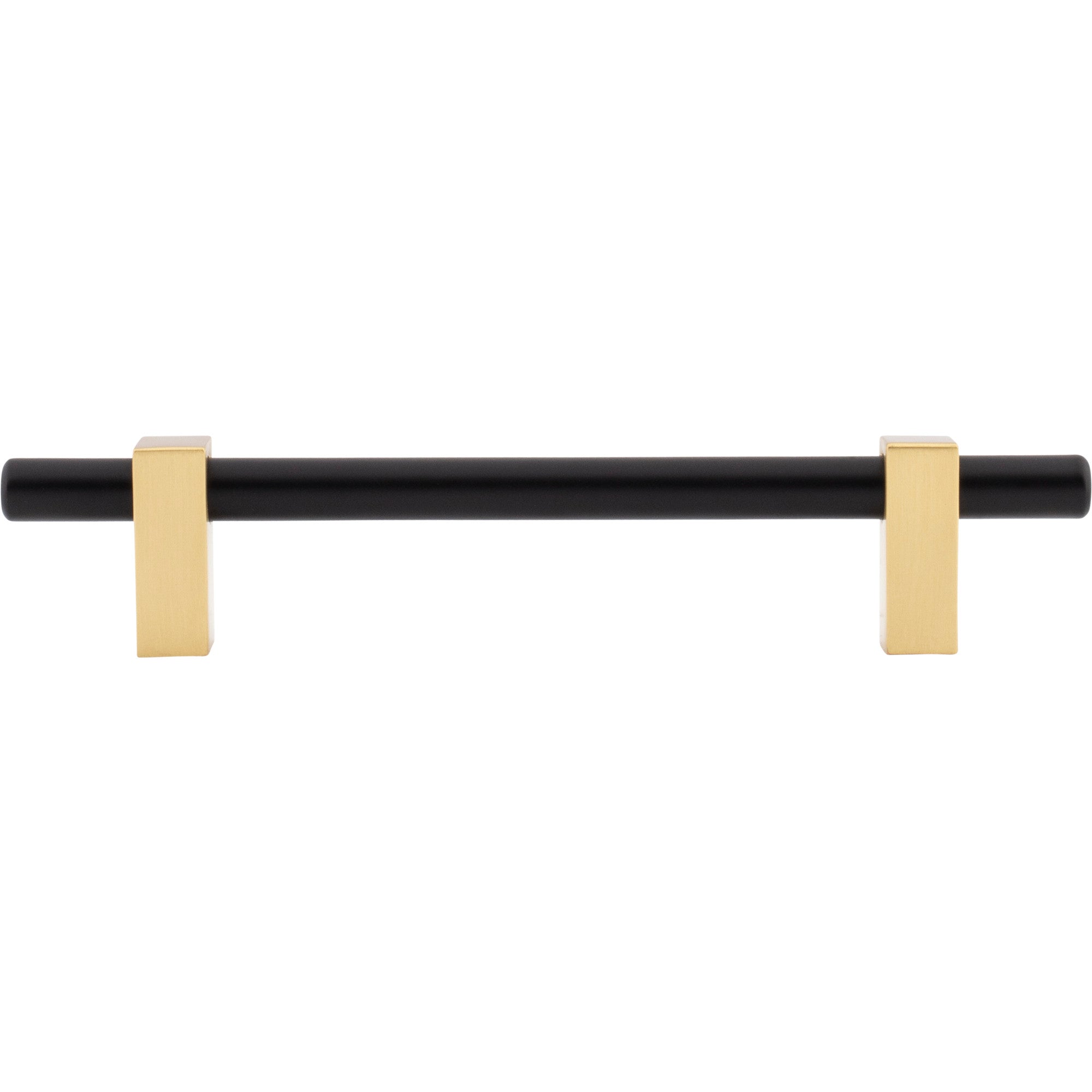 Jeffrey Alexander Larkin Cabinet Bar Pull Matte Black w/Brushed Gold / 128 mm