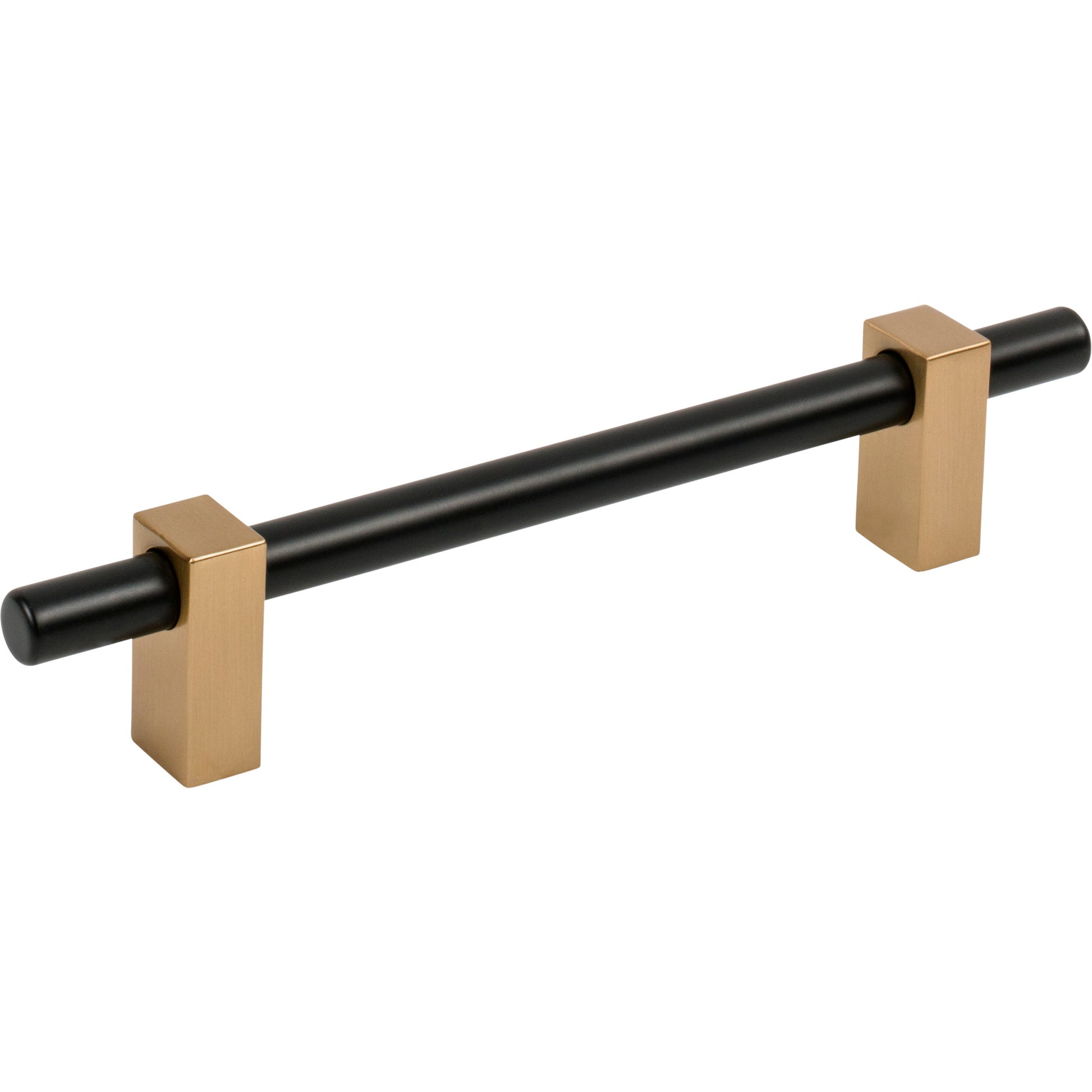 Jeffrey Alexander Larkin Cabinet Bar Pull Matte Black w/Satin Bronze / 128 mm