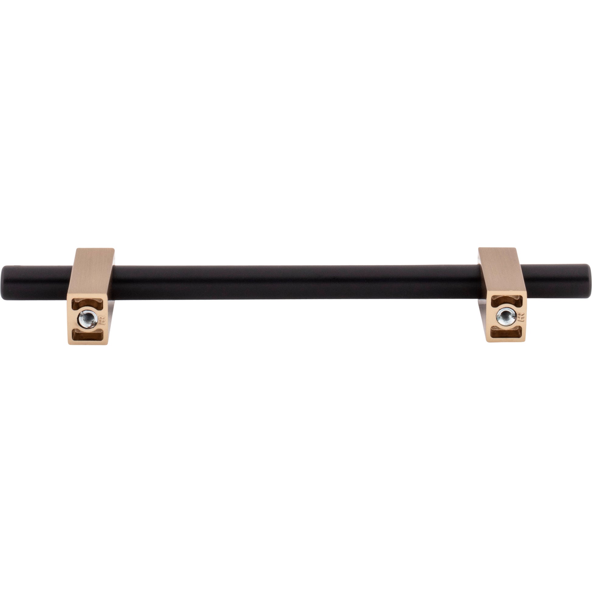Jeffrey Alexander Larkin Cabinet Bar Pull Matte Black w/Satin Bronze / 128 mm