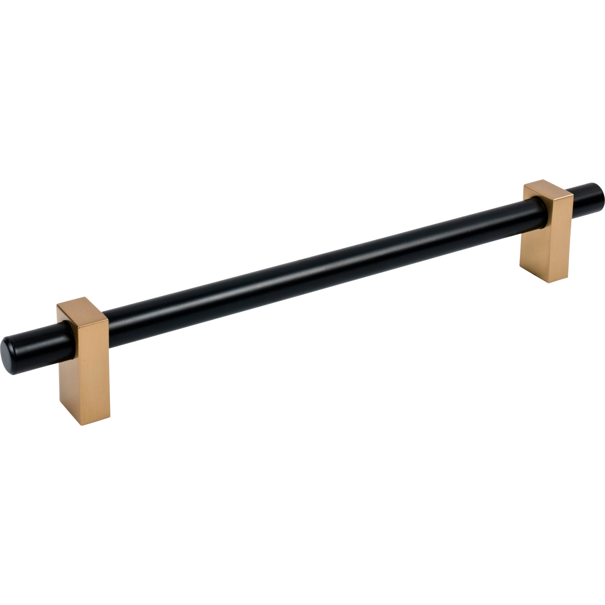 Jeffrey Alexander Larkin Appliance Handle Matte Black w/Satin Bronze / 12"