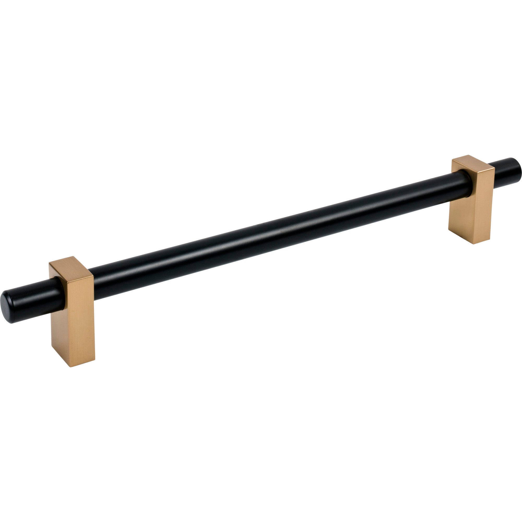 Jeffrey Alexander Larkin Appliance Handle Matte Black w/Satin Bronze / 12"