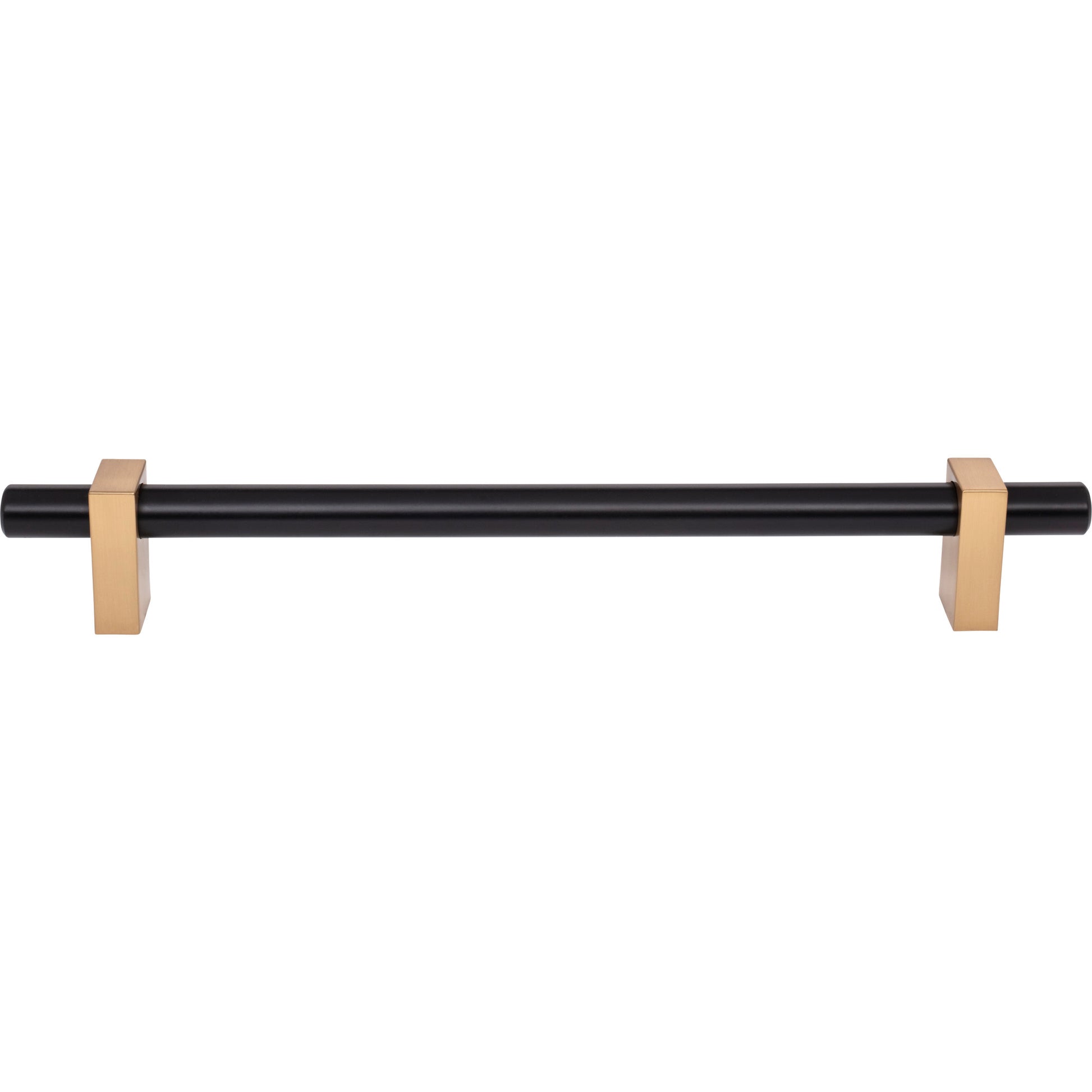 Jeffrey Alexander Larkin Appliance Handle Matte Black w/Satin Bronze / 12"