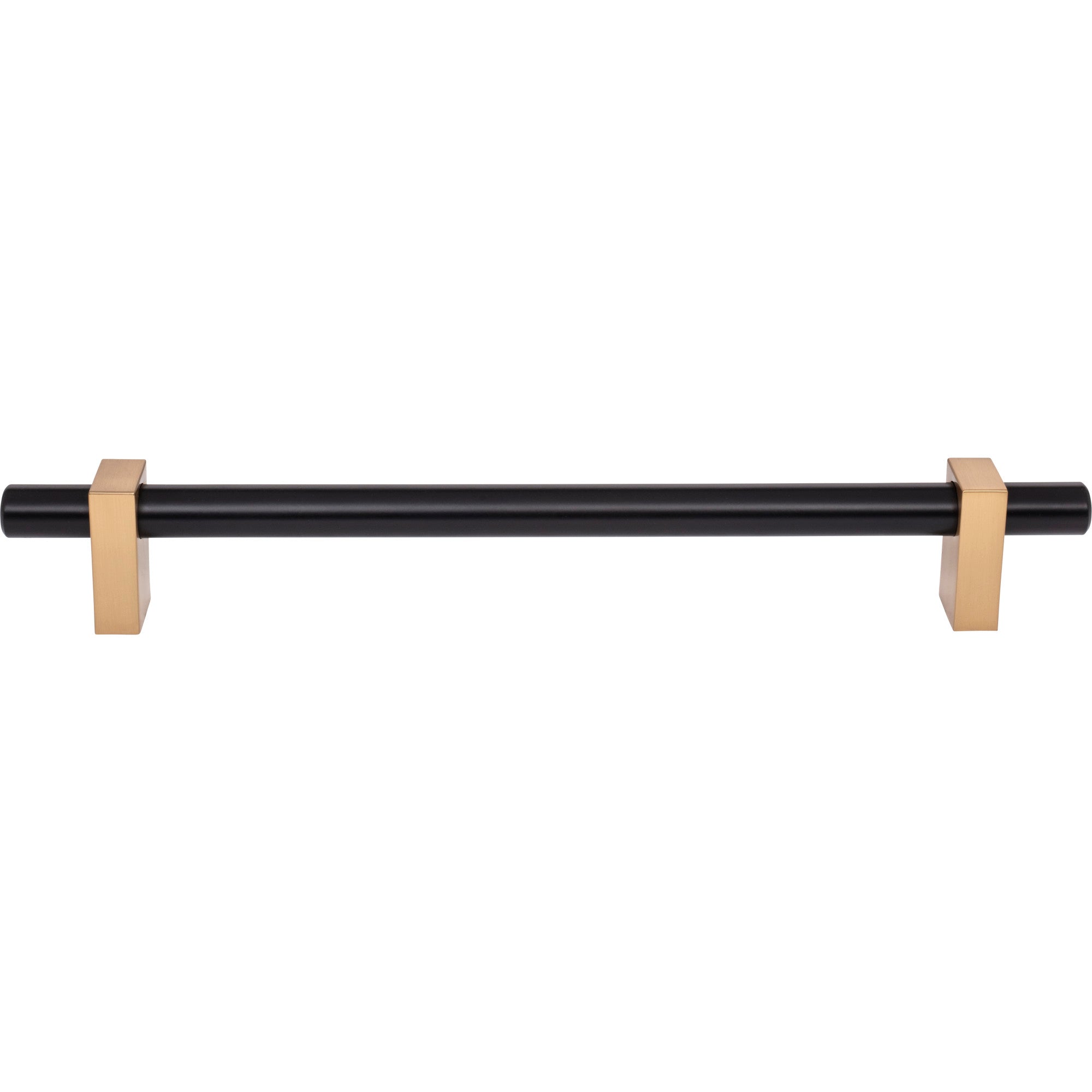 Jeffrey Alexander Larkin Appliance Handle Matte Black w/Satin Bronze / 12"