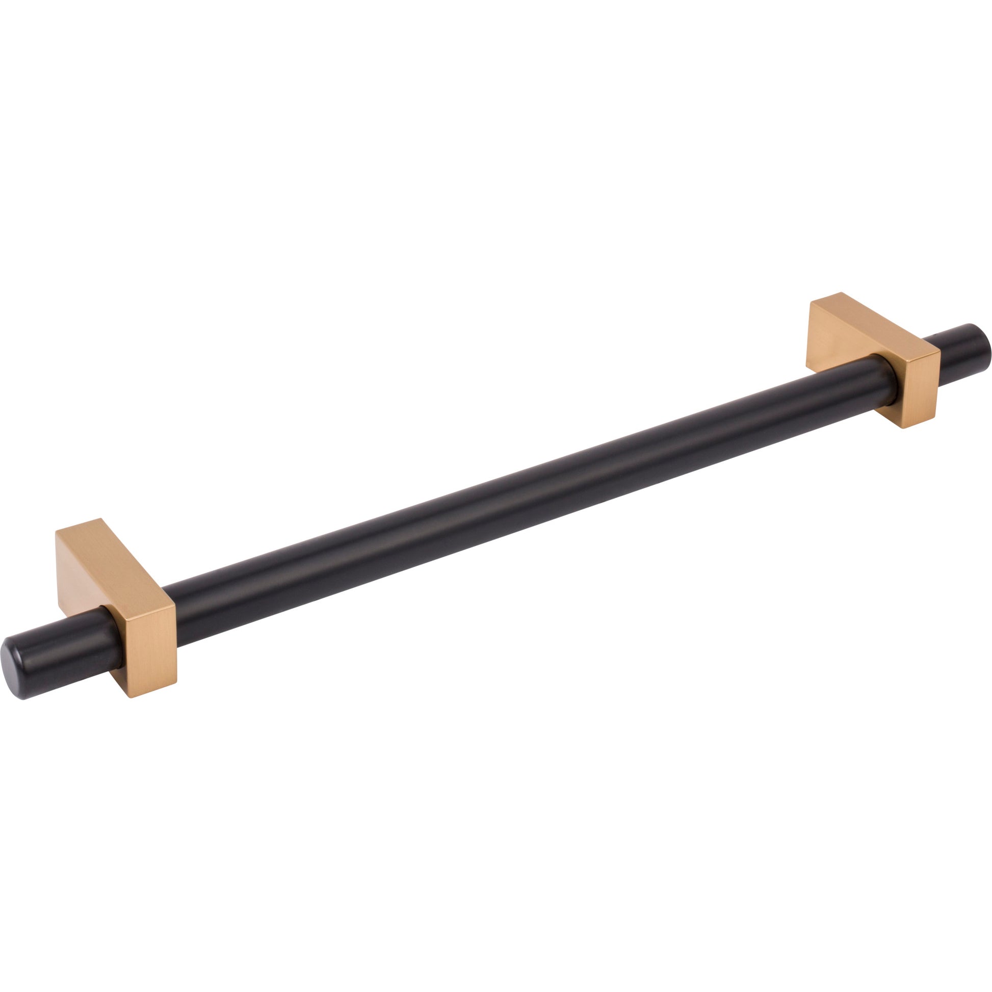 Jeffrey Alexander Larkin Appliance Handle Matte Black w/Satin Bronze / 12"