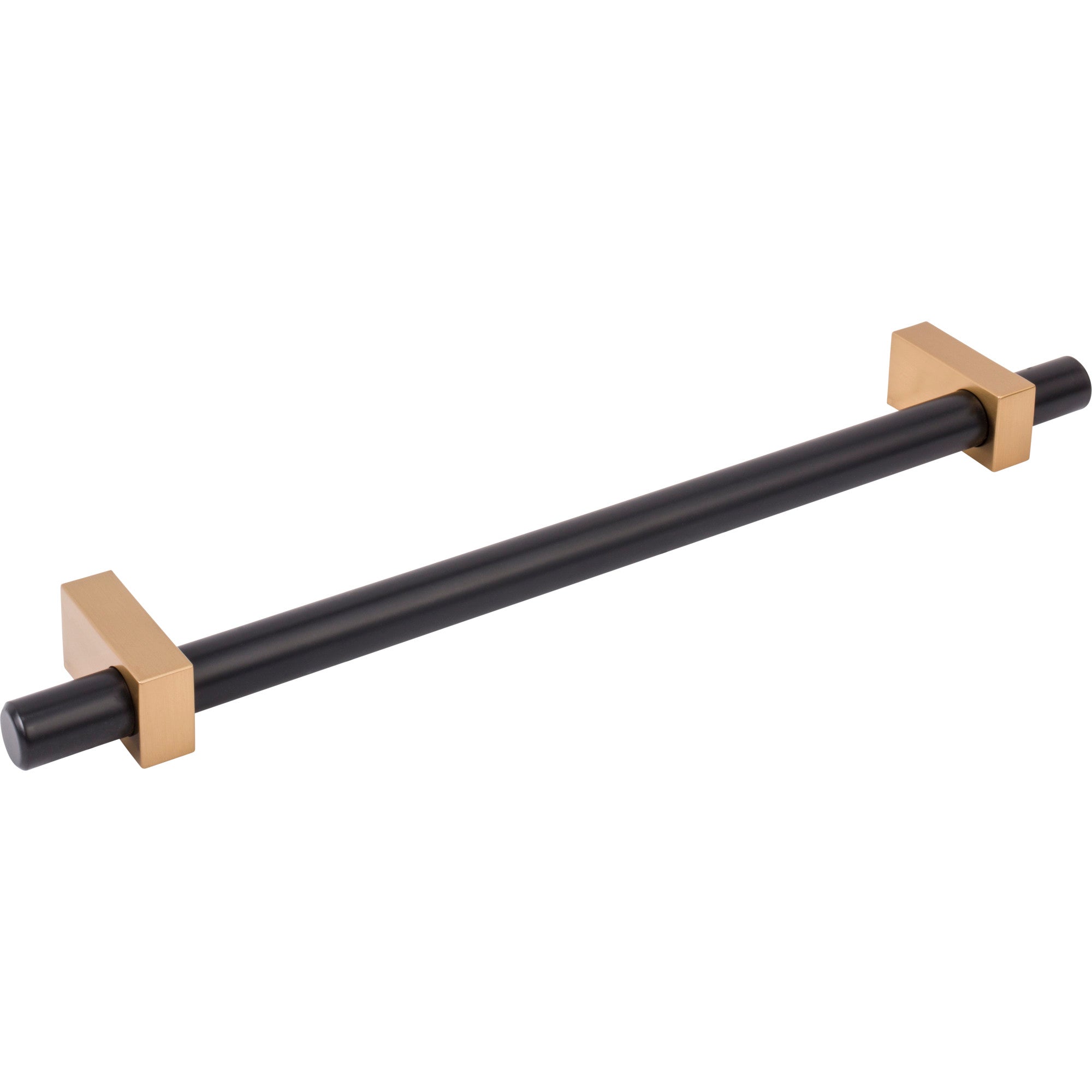 Jeffrey Alexander Larkin Appliance Handle Matte Black w/Satin Bronze / 12"