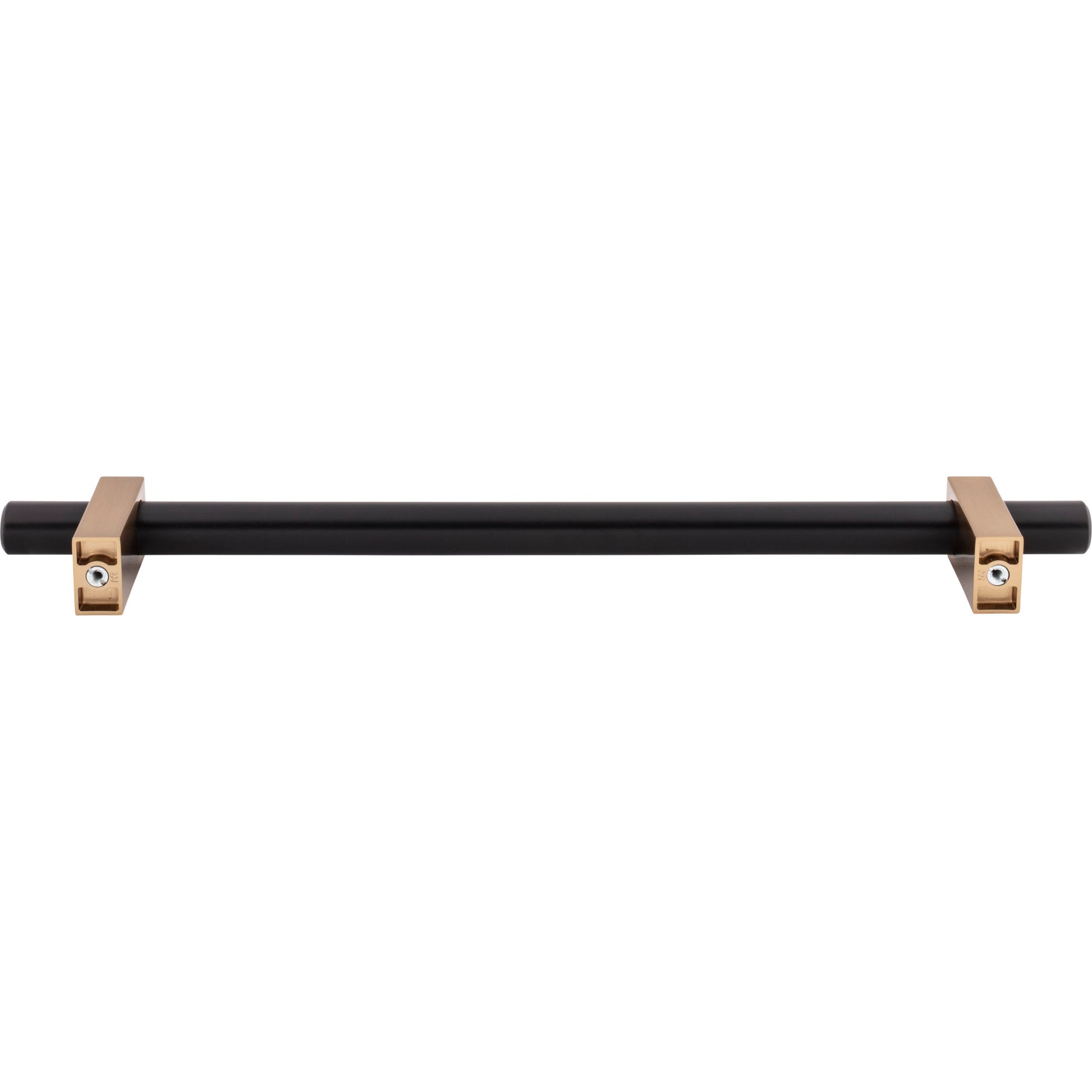 Jeffrey Alexander Larkin Appliance Handle Matte Black w/Satin Bronze / 12"