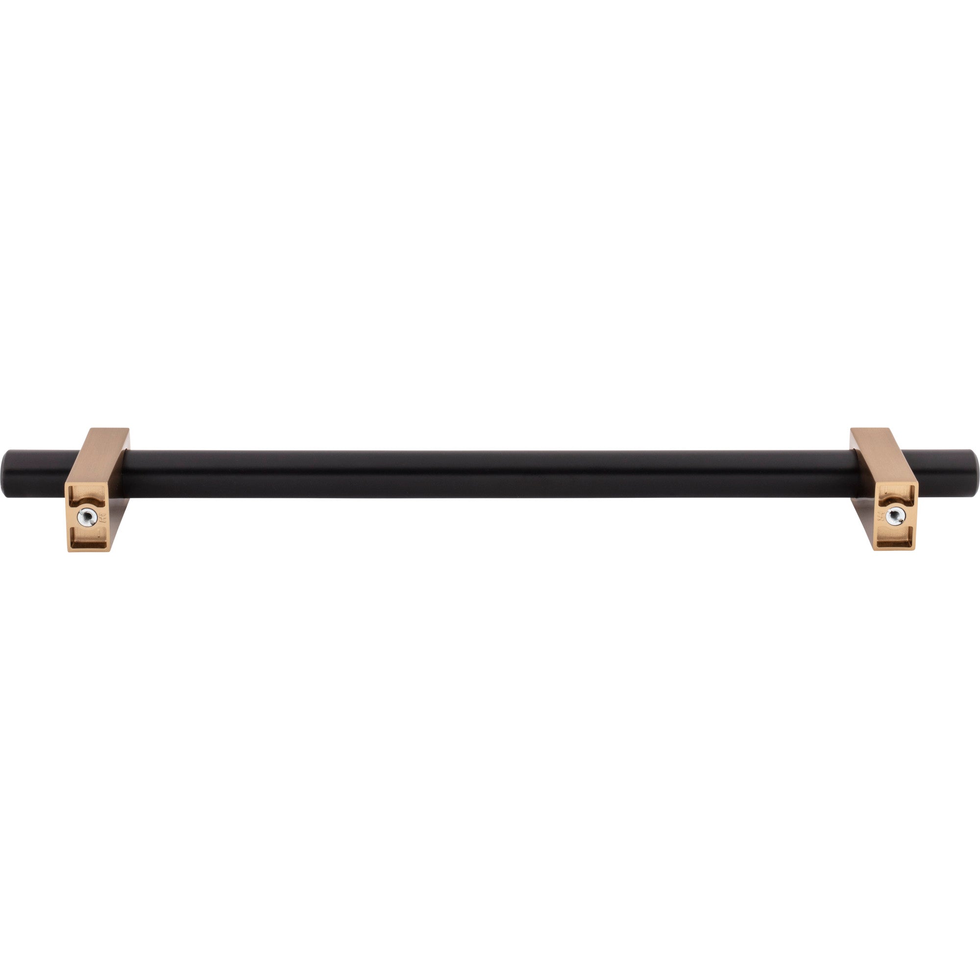 Jeffrey Alexander Larkin Appliance Handle Matte Black w/Satin Bronze / 12"