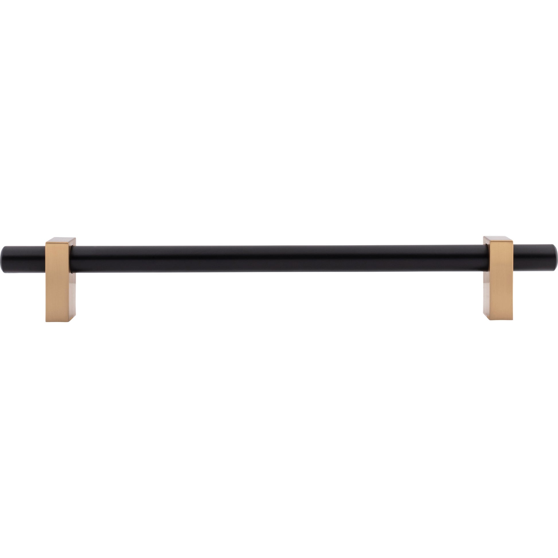 Jeffrey Alexander Larkin Appliance Handle Matte Black w/Satin Bronze / 12"