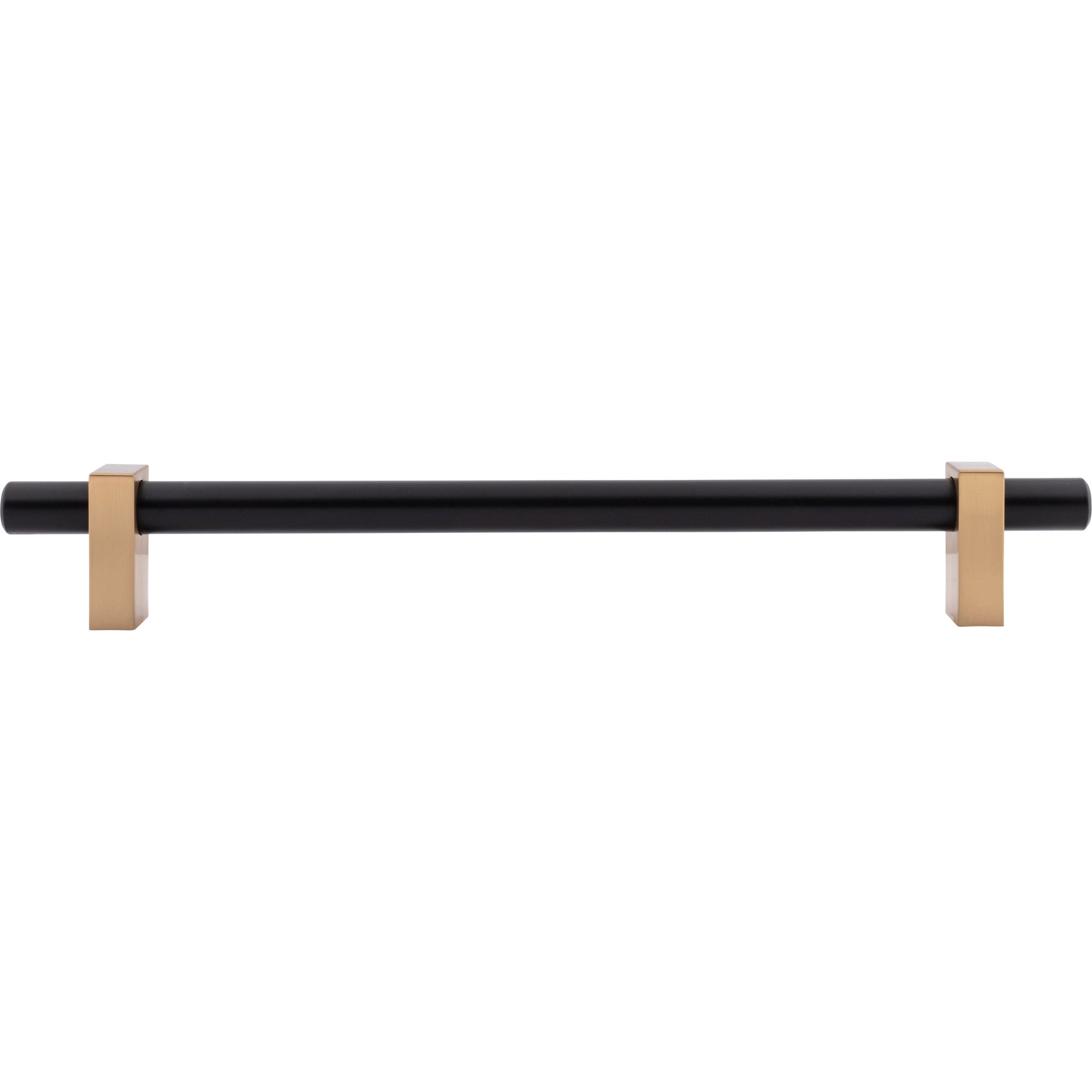 Jeffrey Alexander Larkin Appliance Handle Matte Black w/Satin Bronze / 12"