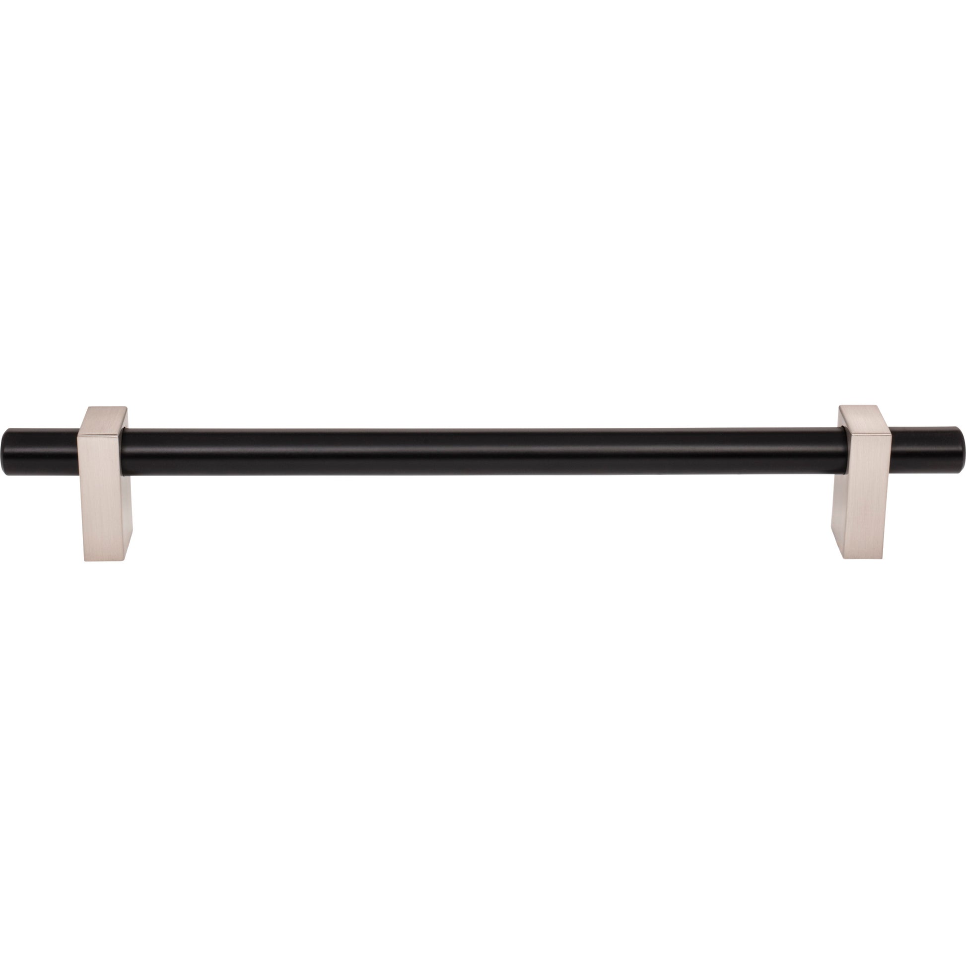 Jeffrey Alexander Larkin Appliance Handle Matte Black w/Satin Nickel / 12"