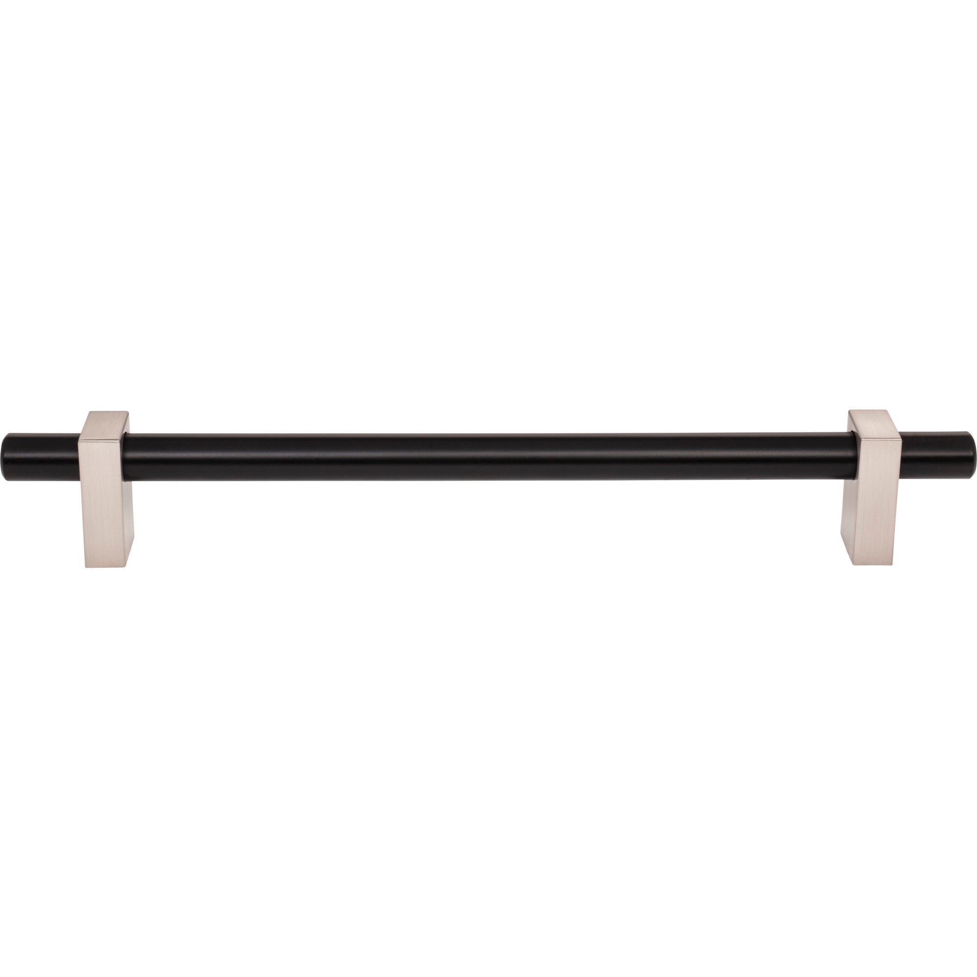 Jeffrey Alexander Larkin Appliance Handle Matte Black w/Satin Nickel / 12"