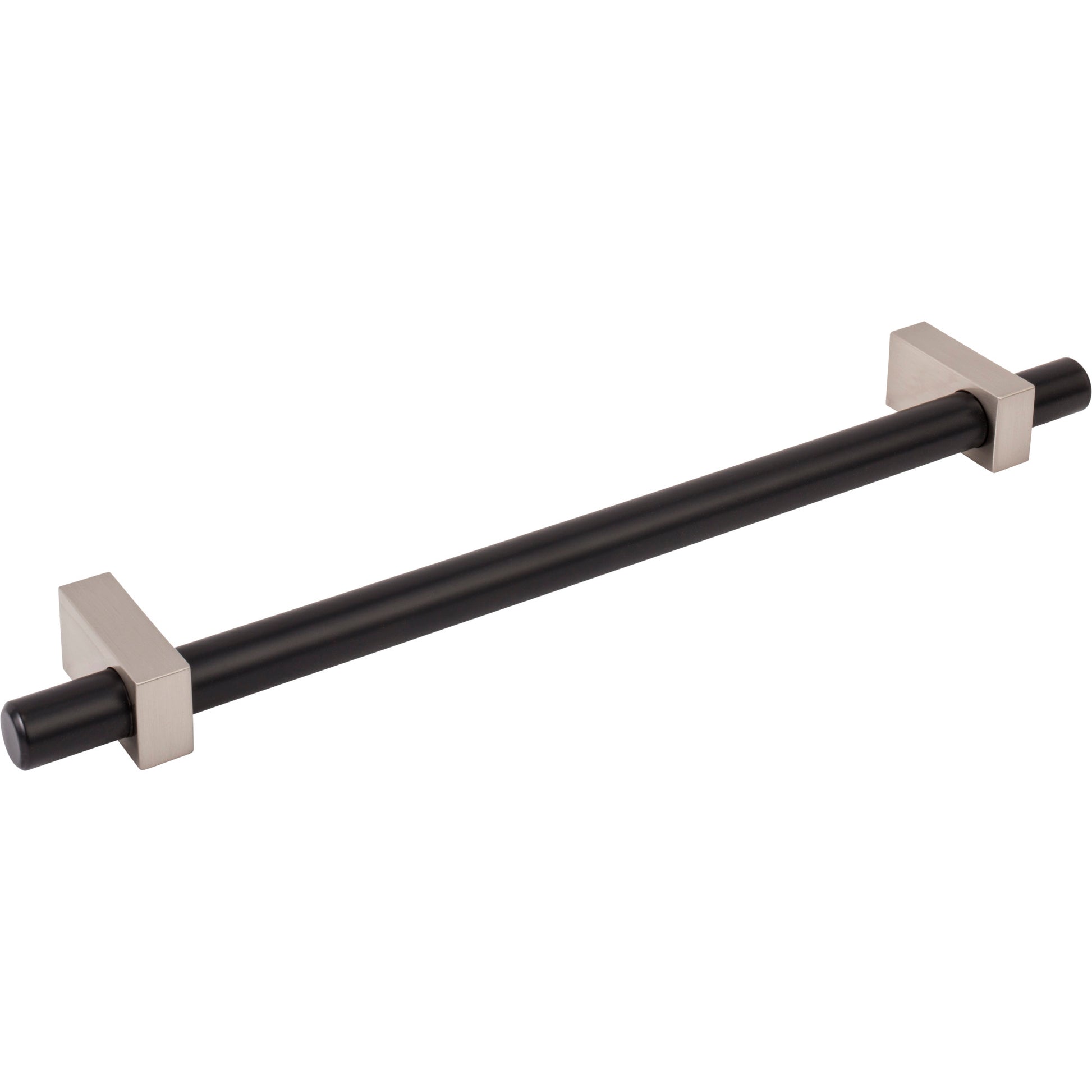 Jeffrey Alexander Larkin Appliance Handle Matte Black w/Satin Nickel / 12"
