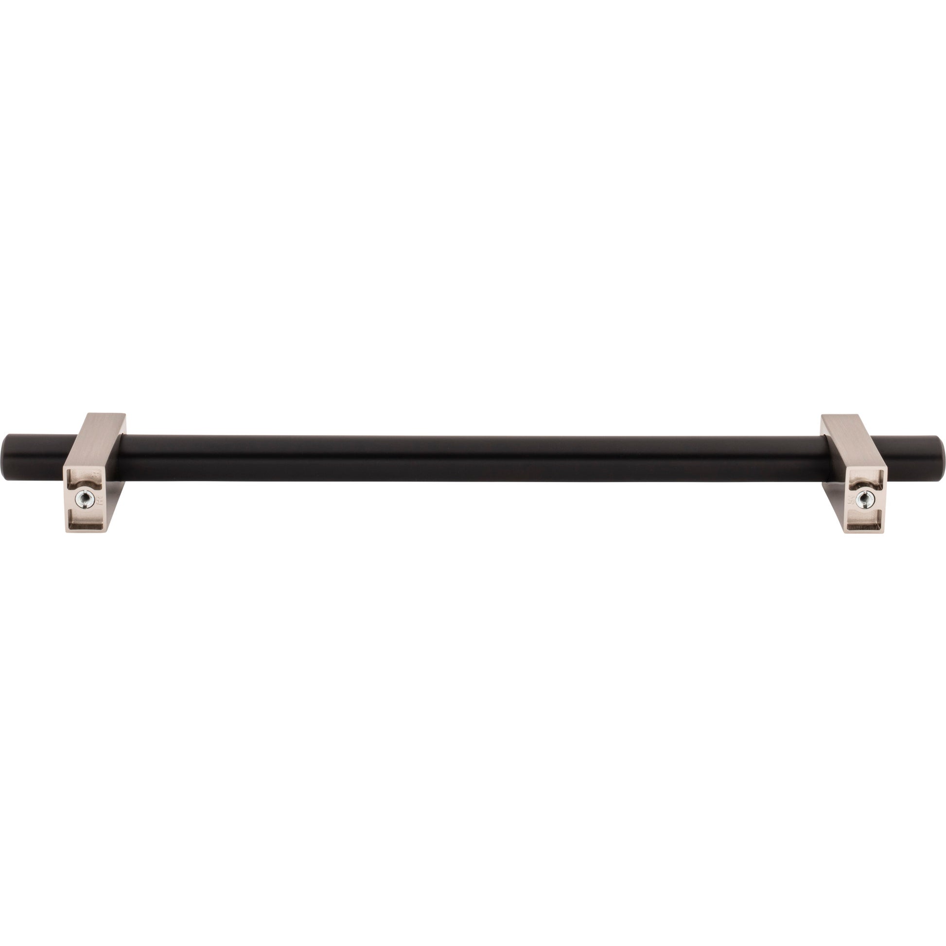 Jeffrey Alexander Larkin Appliance Handle Matte Black w/Satin Nickel / 12"