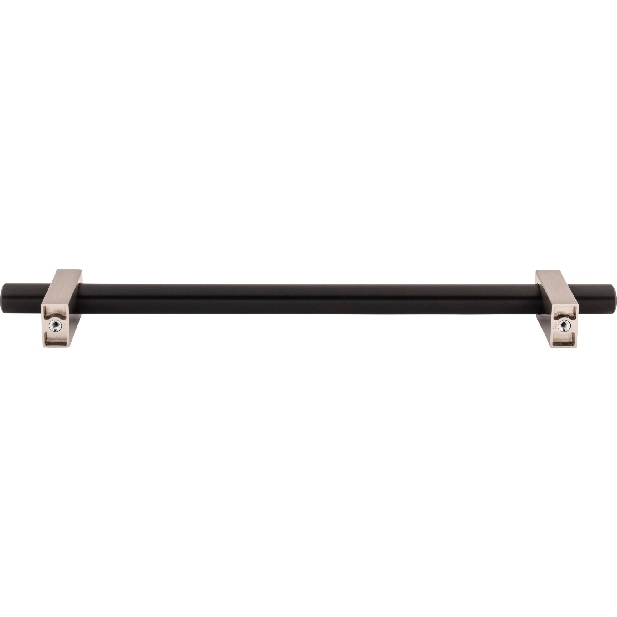Jeffrey Alexander Larkin Appliance Handle Matte Black w/Satin Nickel / 12"