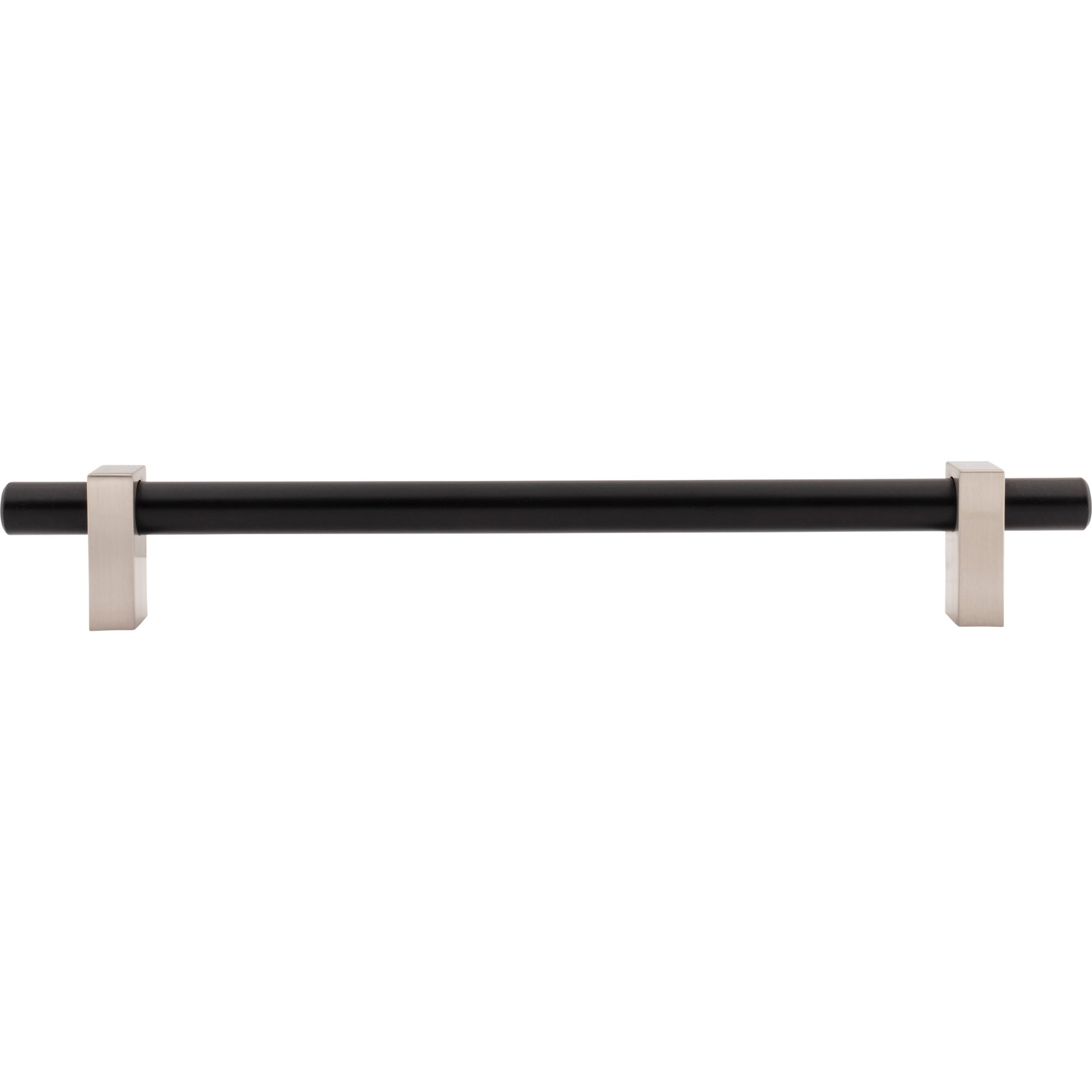 Jeffrey Alexander Larkin Appliance Handle Matte Black w/Satin Nickel / 12"