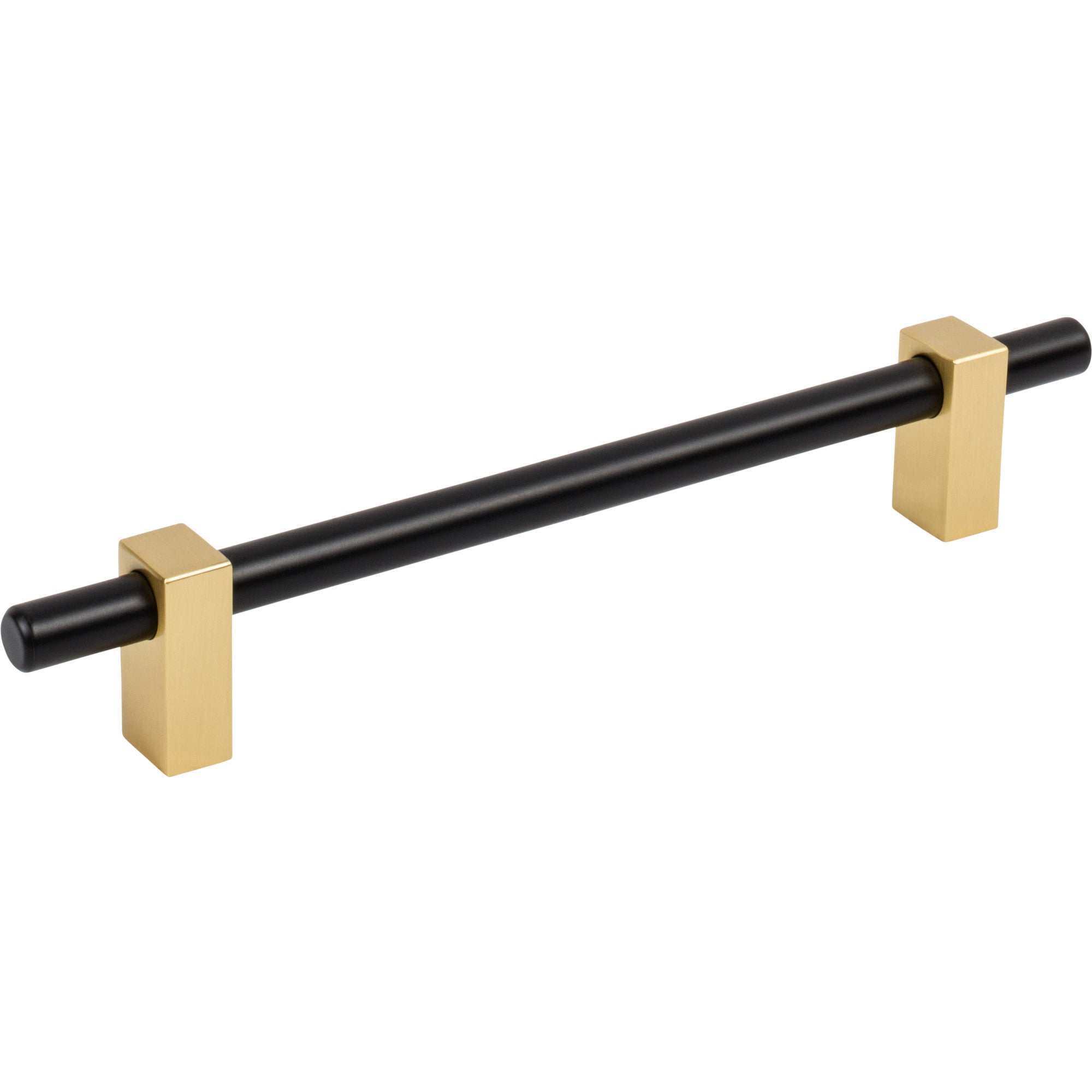 Jeffrey Alexander Larkin Cabinet Bar Pull Matte Black w/Brushed Gold / 160 mm