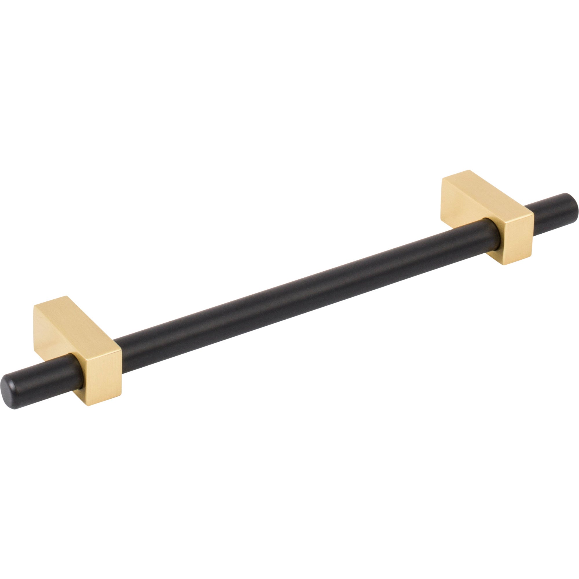 Jeffrey Alexander Larkin Cabinet Bar Pull Matte Black w/Brushed Gold / 160 mm