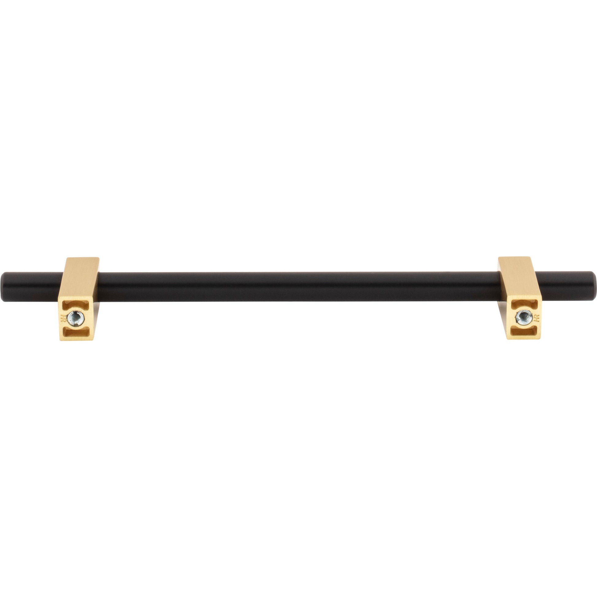 Jeffrey Alexander Larkin Cabinet Bar Pull Matte Black w/Brushed Gold / 160 mm