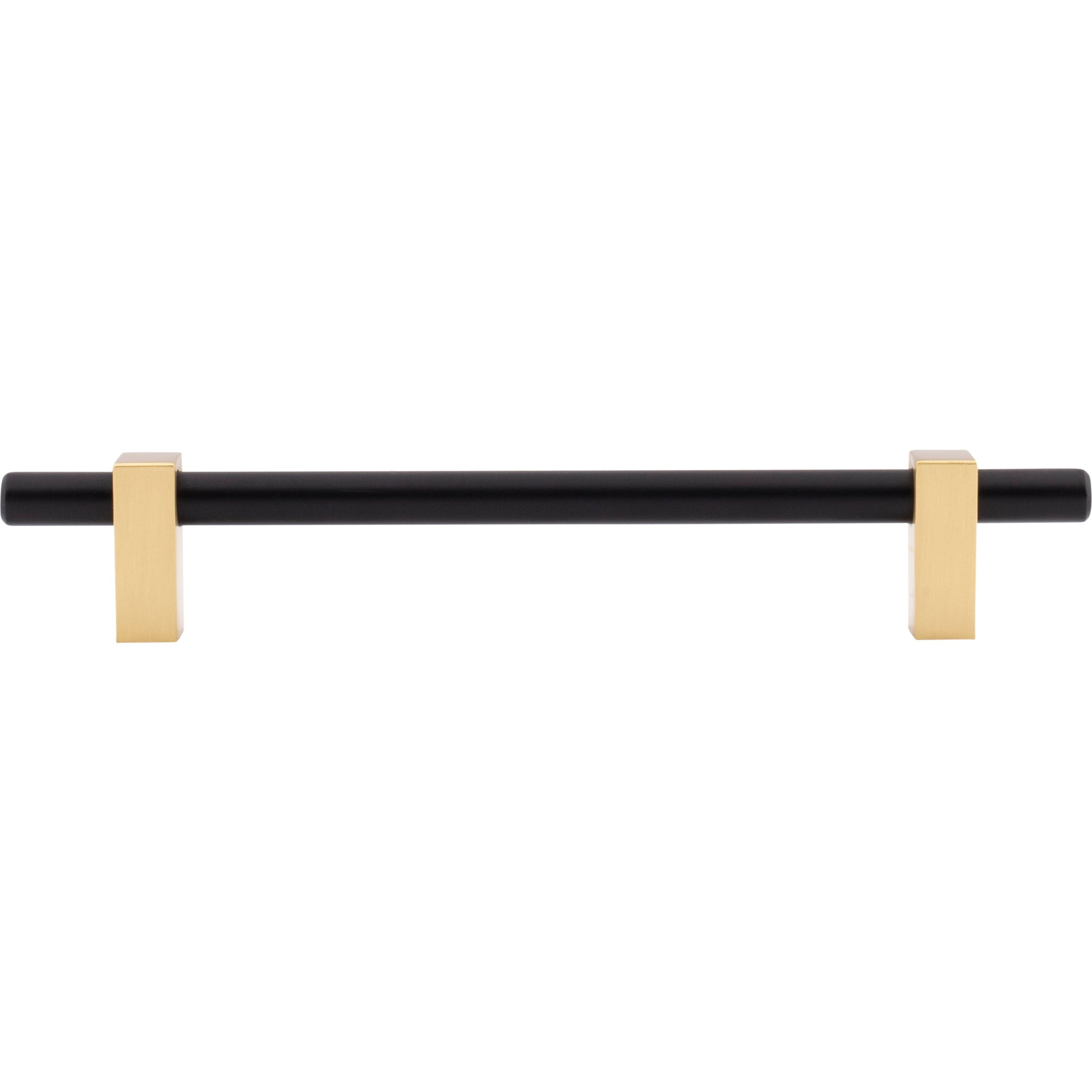 Jeffrey Alexander Larkin Cabinet Bar Pull Matte Black w/Brushed Gold / 160 mm