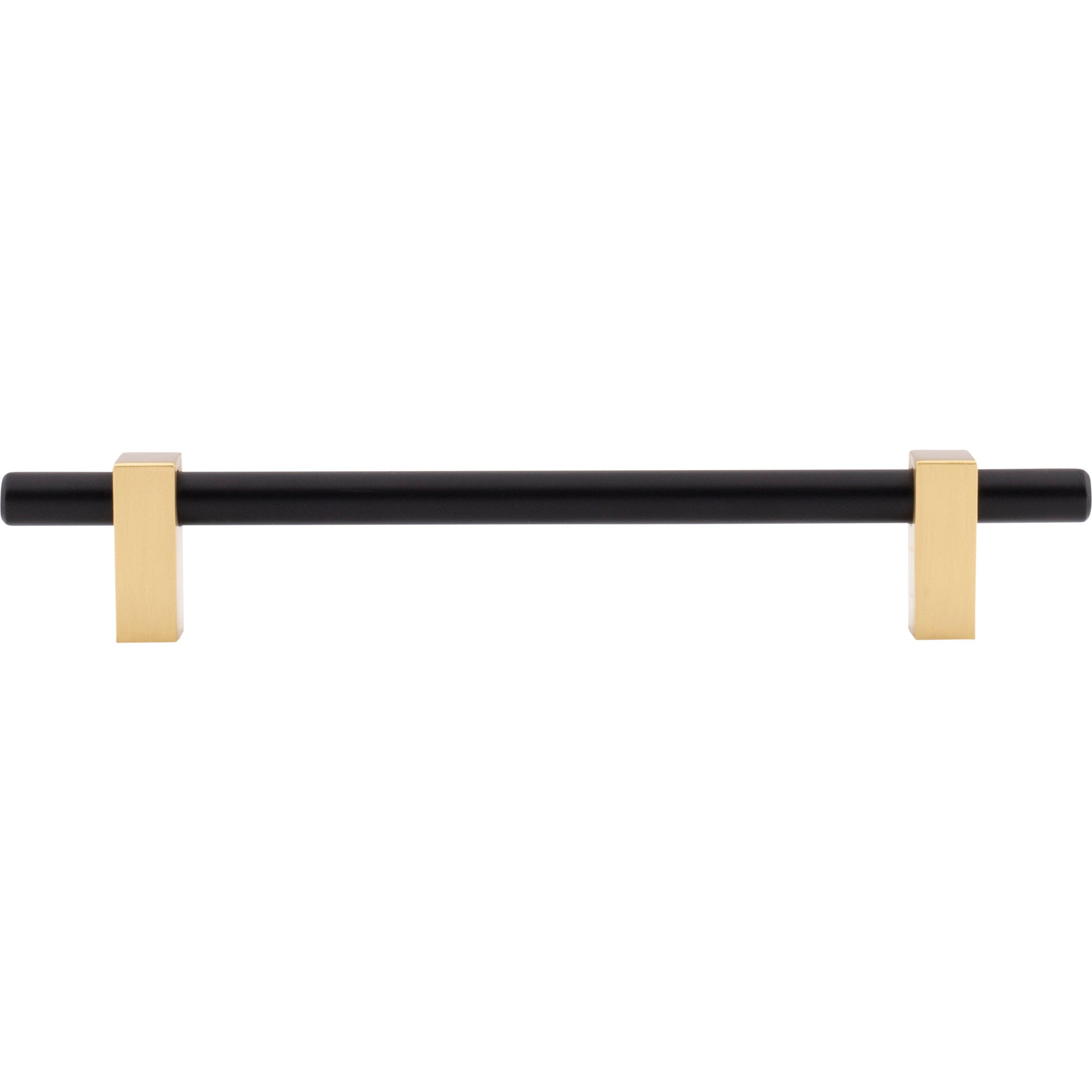 Jeffrey Alexander Larkin Cabinet Bar Pull Matte Black w/Brushed Gold / 160 mm
