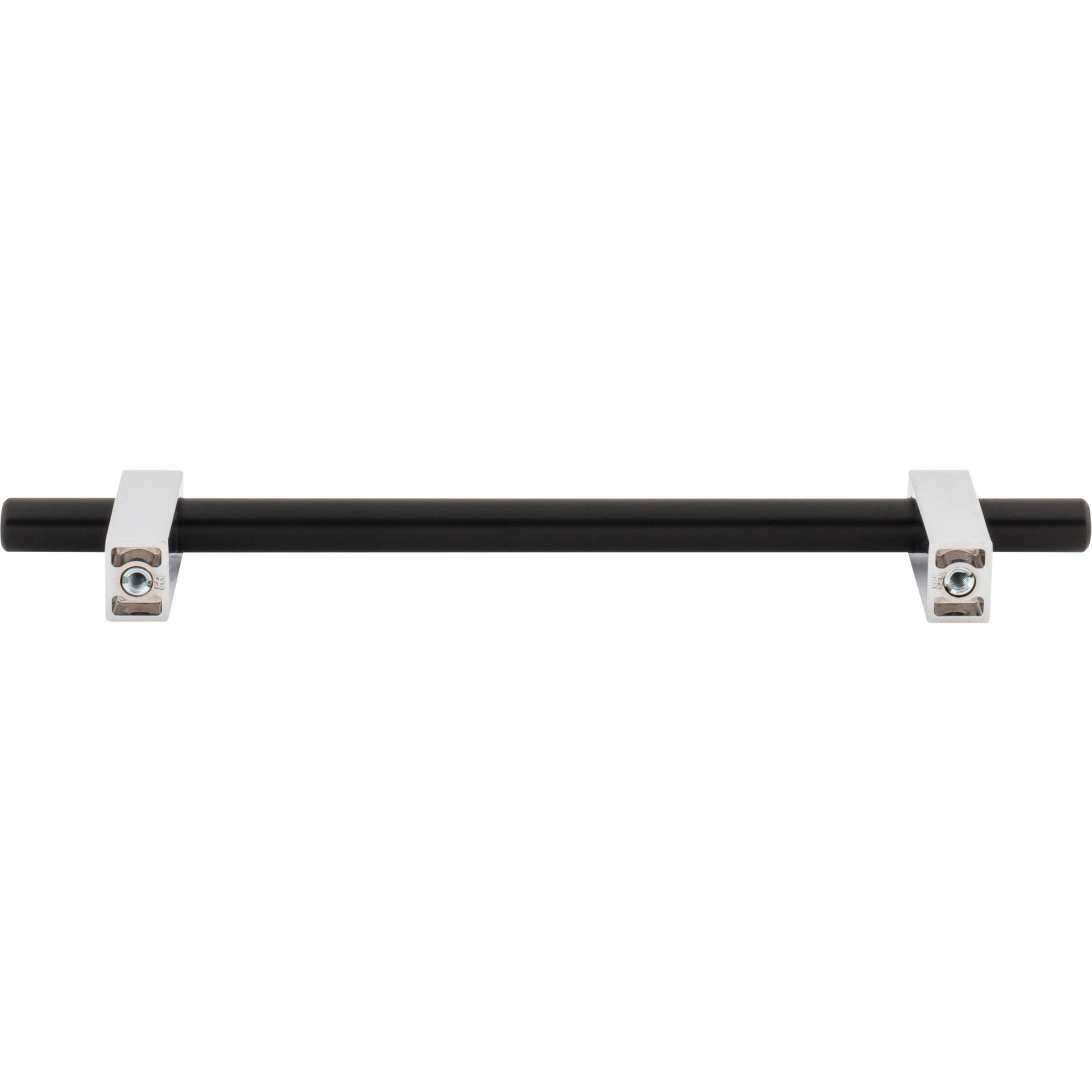 Jeffrey Alexander Larkin Cabinet Bar Pull Matte Black w/Polished Chrome / 160 mm