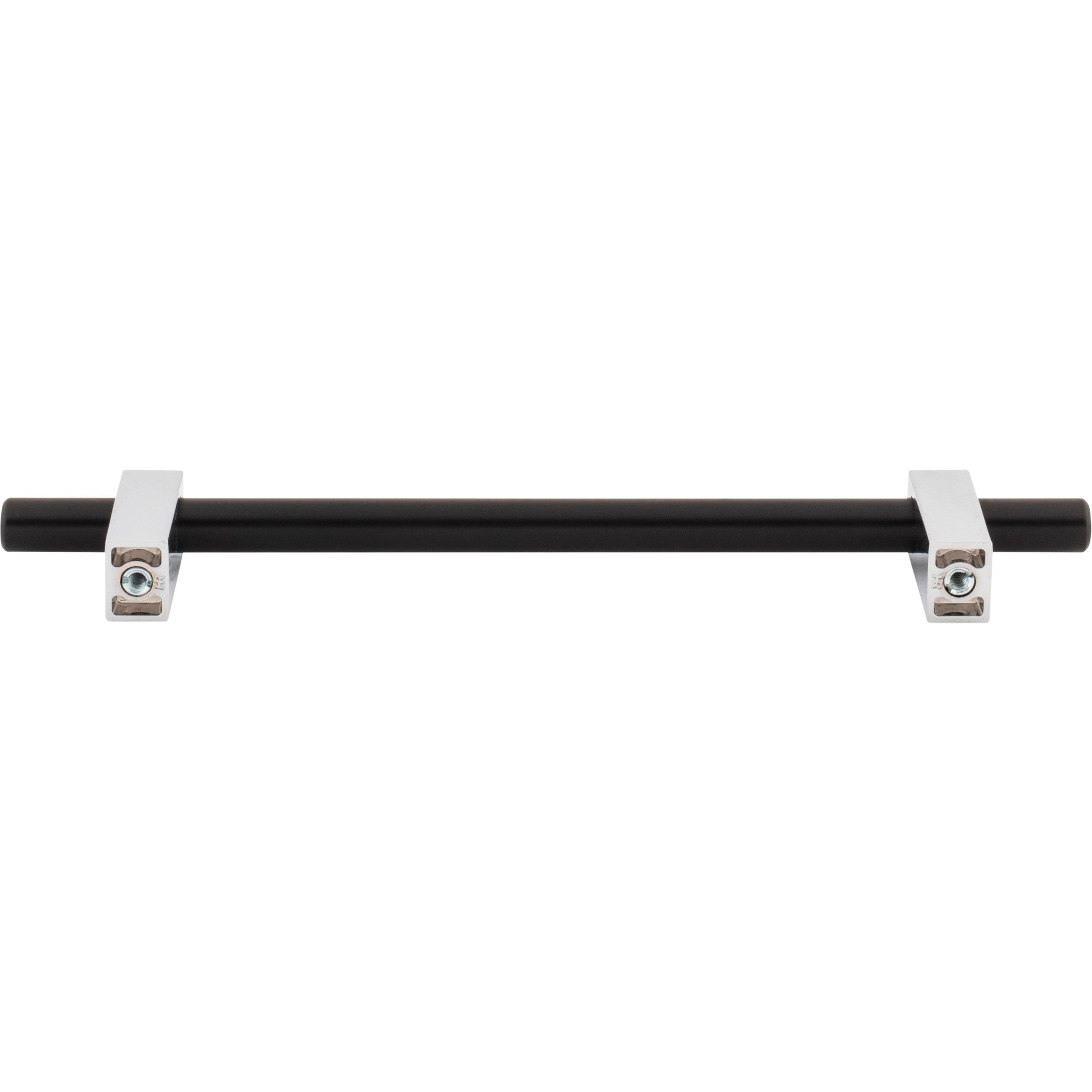 Jeffrey Alexander Larkin Cabinet Bar Pull Matte Black w/Polished Chrome / 160 mm