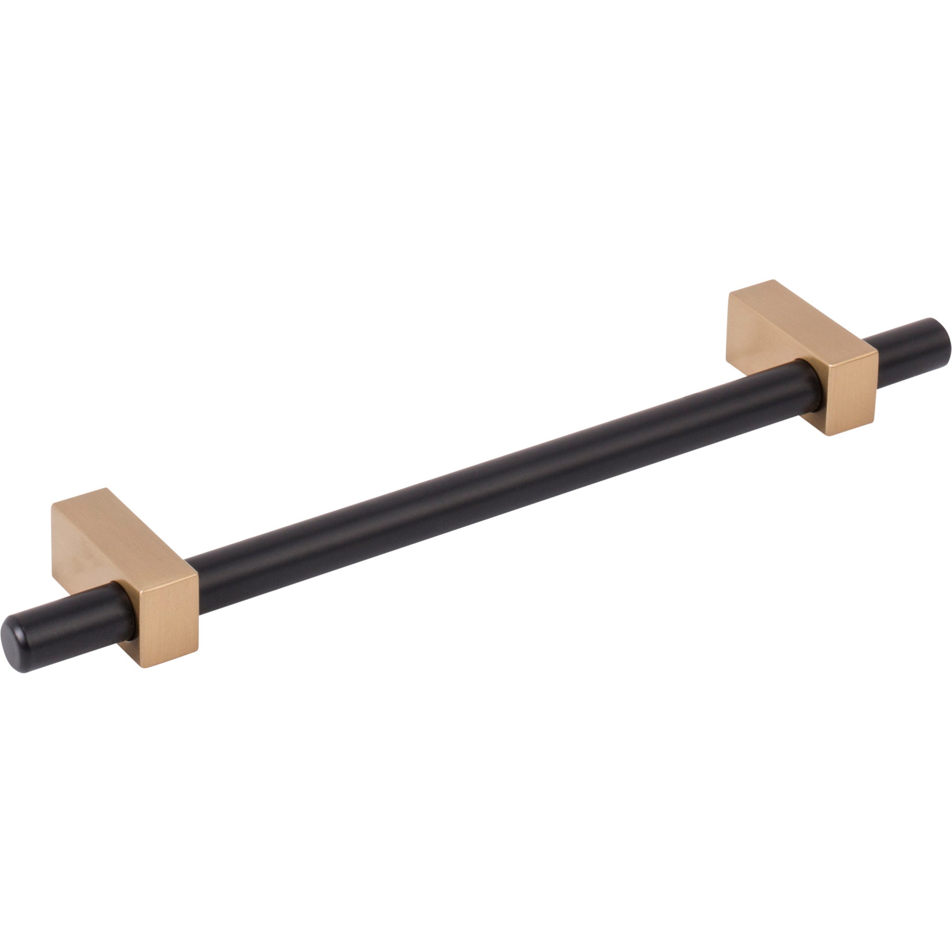 Jeffrey Alexander Larkin Cabinet Bar Pull Matte Black w/Satin Bronze / 160 mm