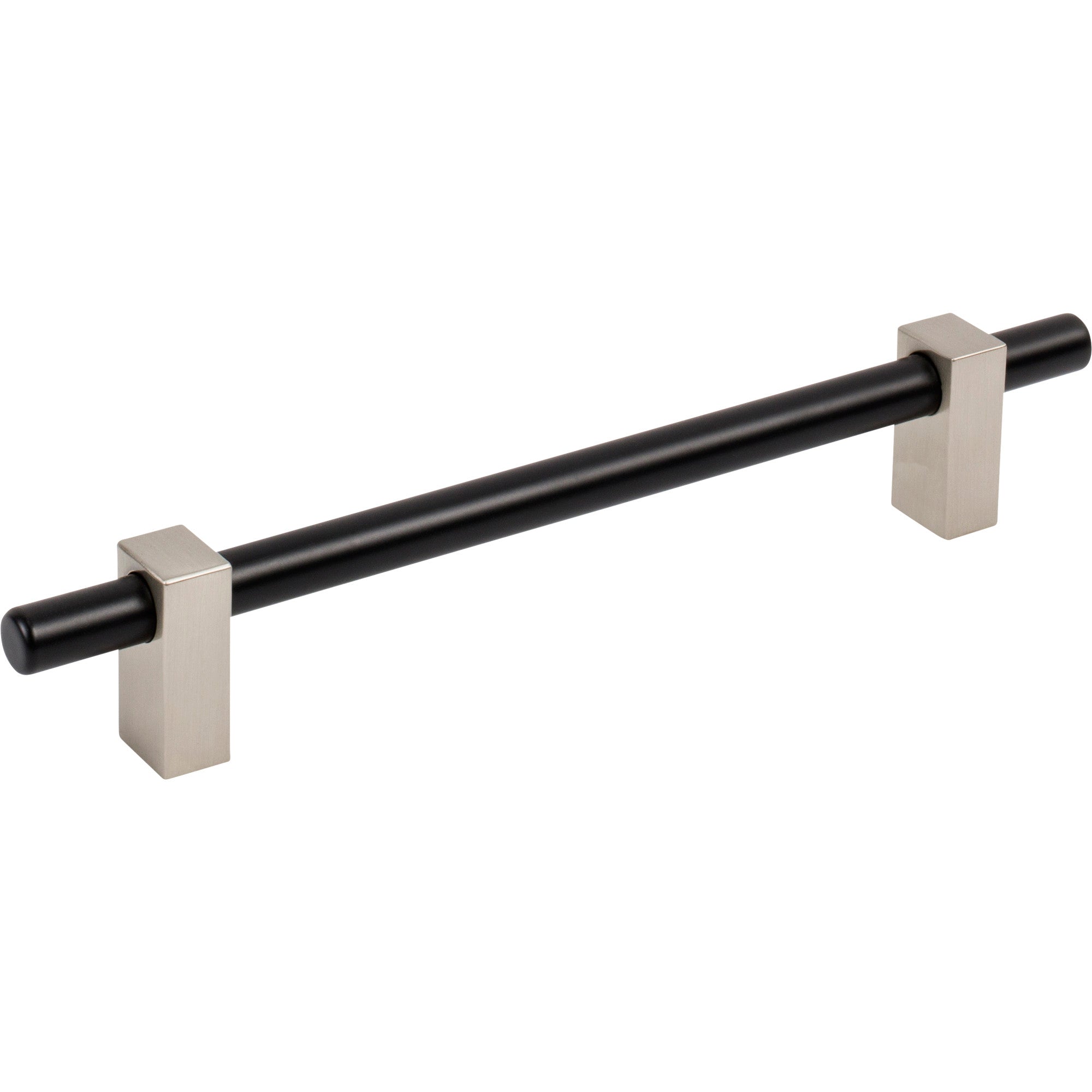 Jeffrey Alexander Larkin Cabinet Bar Pull Matte Black w/Satin Nickel / 160 mm