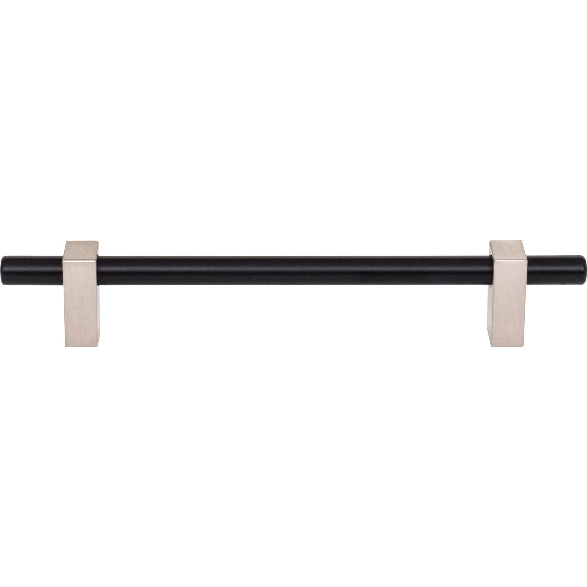Jeffrey Alexander Larkin Cabinet Bar Pull Matte Black w/Satin Nickel / 160 mm
