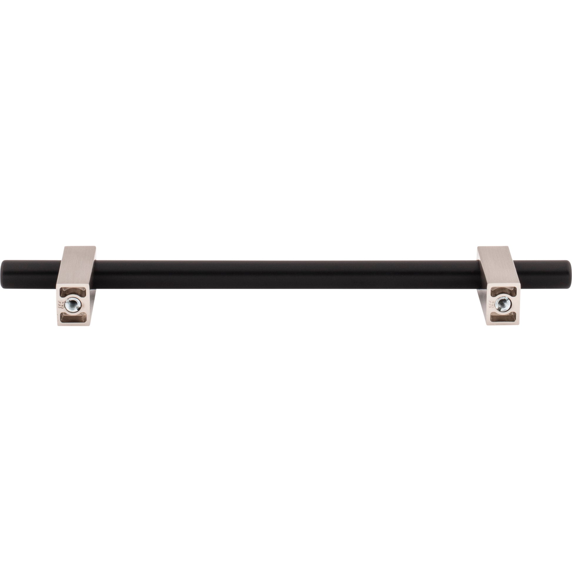 Jeffrey Alexander Larkin Cabinet Bar Pull Matte Black w/Satin Nickel / 160 mm
