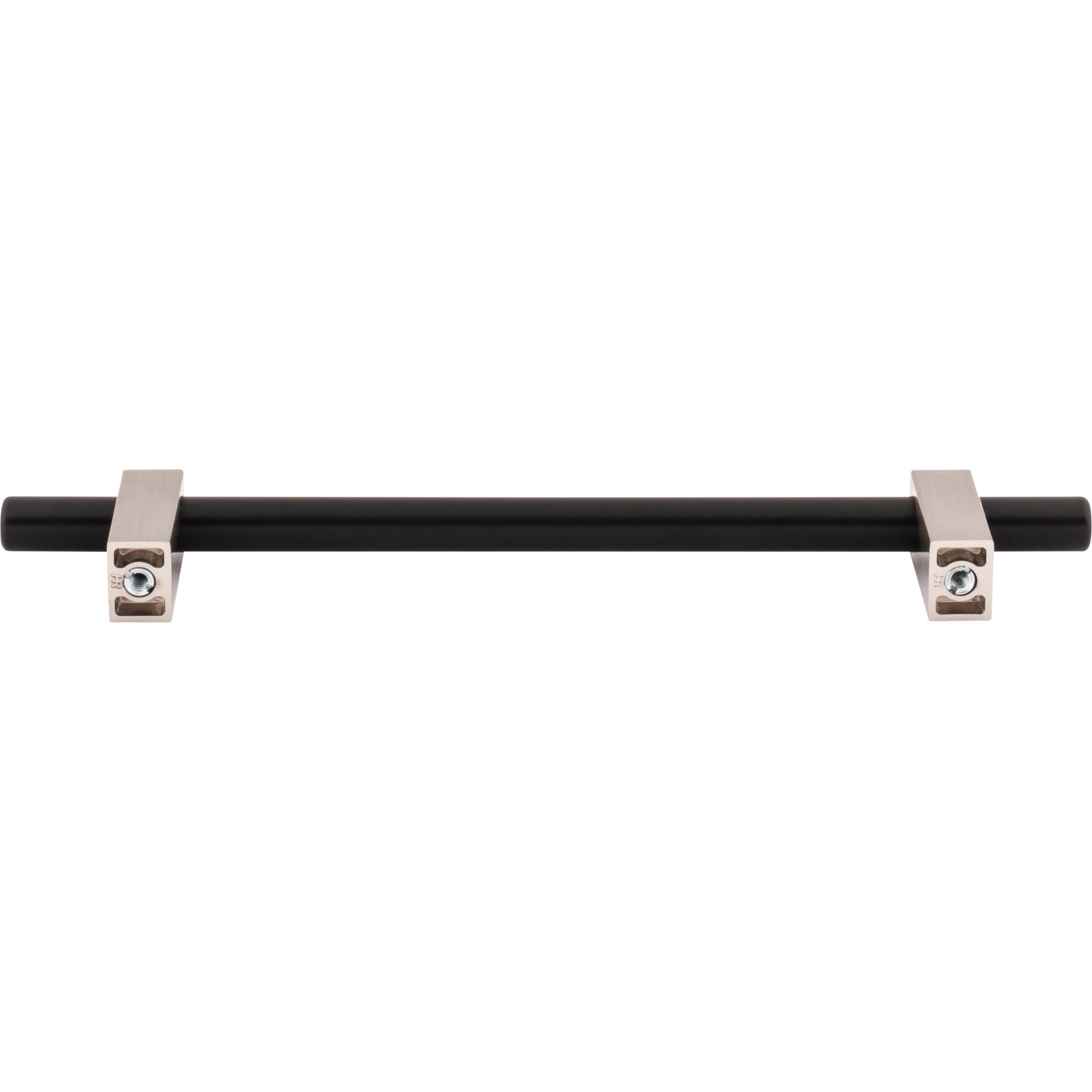 Jeffrey Alexander Larkin Cabinet Bar Pull Matte Black w/Satin Nickel / 160 mm