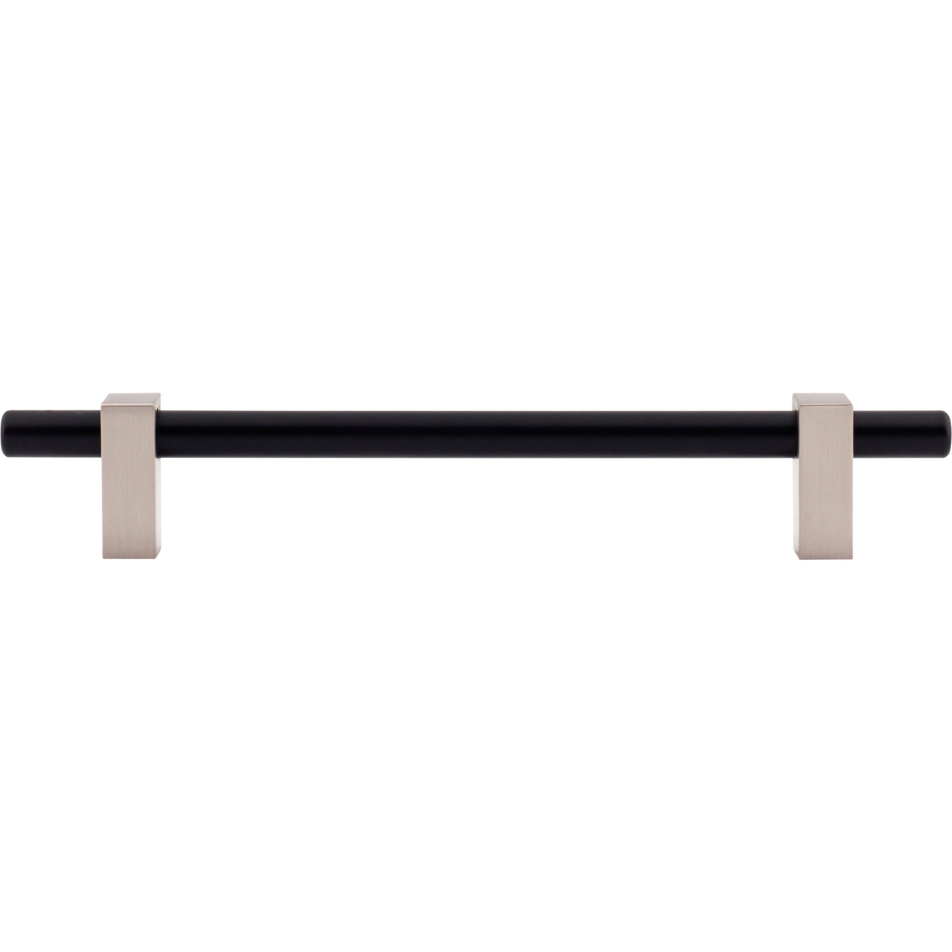 Jeffrey Alexander Larkin Cabinet Bar Pull Matte Black w/Satin Nickel / 160 mm