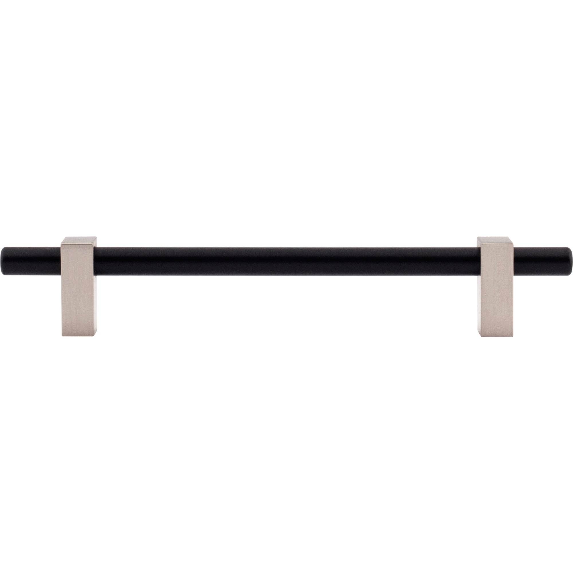 Jeffrey Alexander Larkin Cabinet Bar Pull Matte Black w/Satin Nickel / 160 mm
